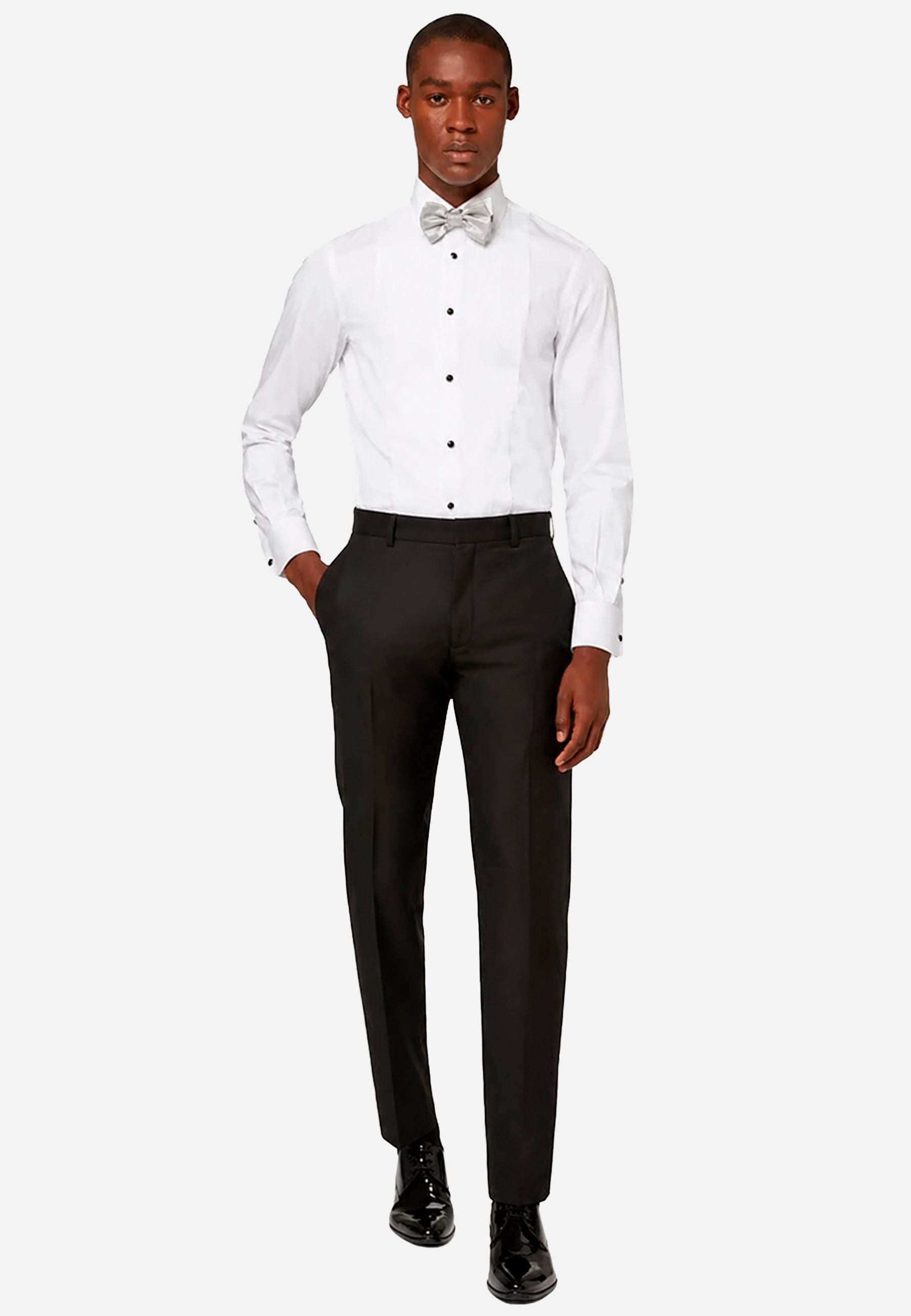 Pantalón Negro Hombre Slim Fit B.M