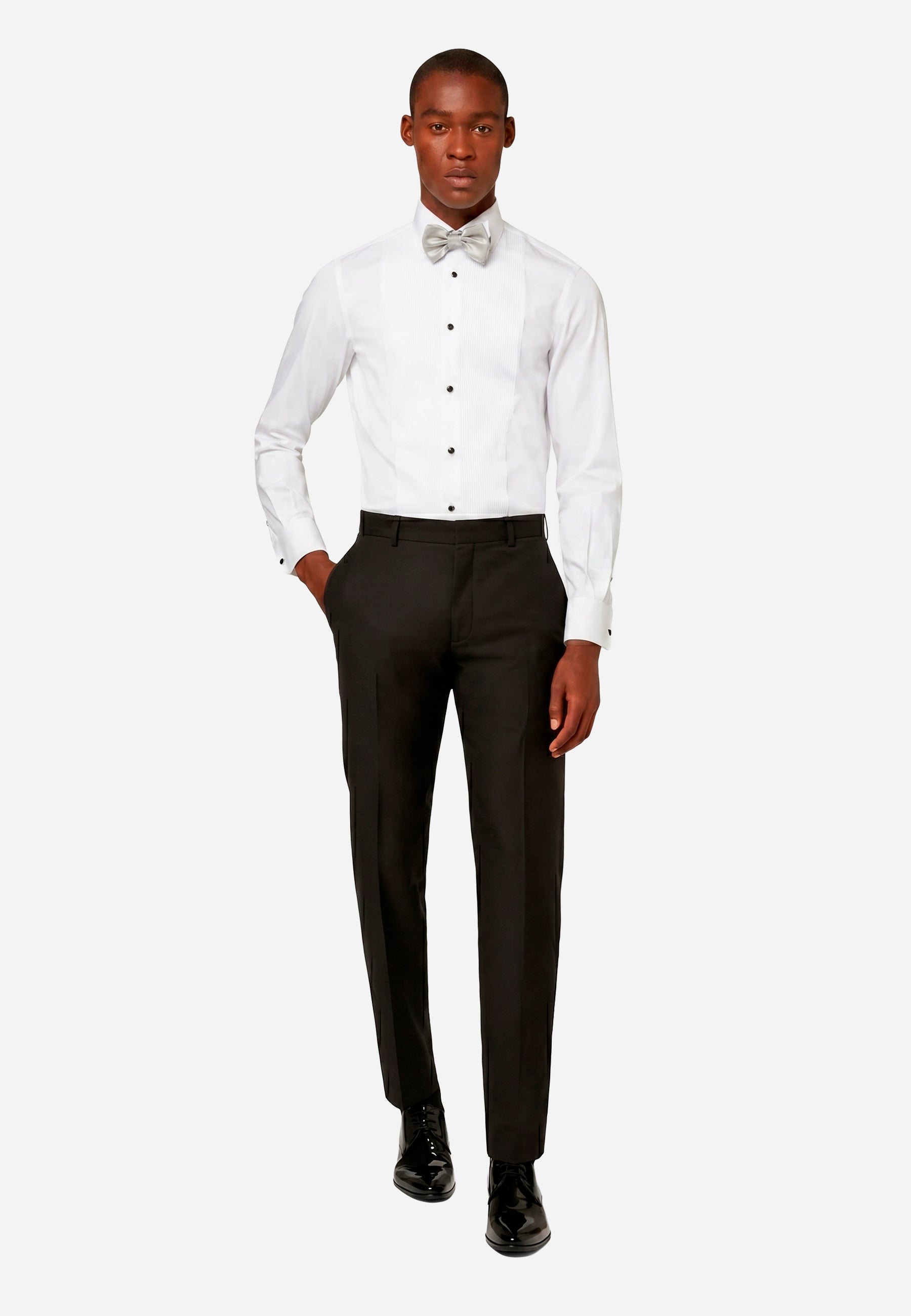 Pantalón Negro Hombre Slim Fit B.M