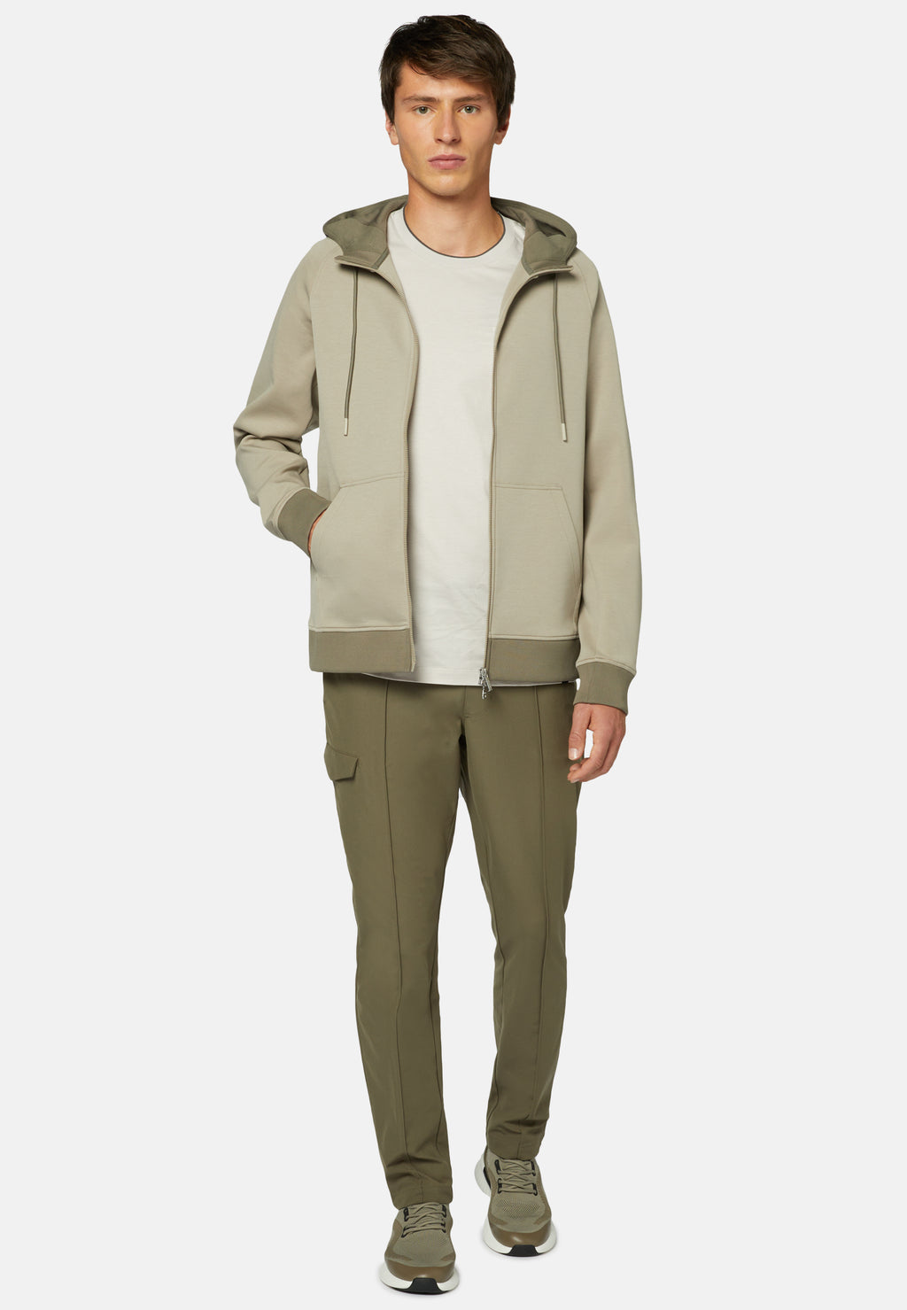 HOODIE BOGGI CAFE VERD ALGODON (23A003301)