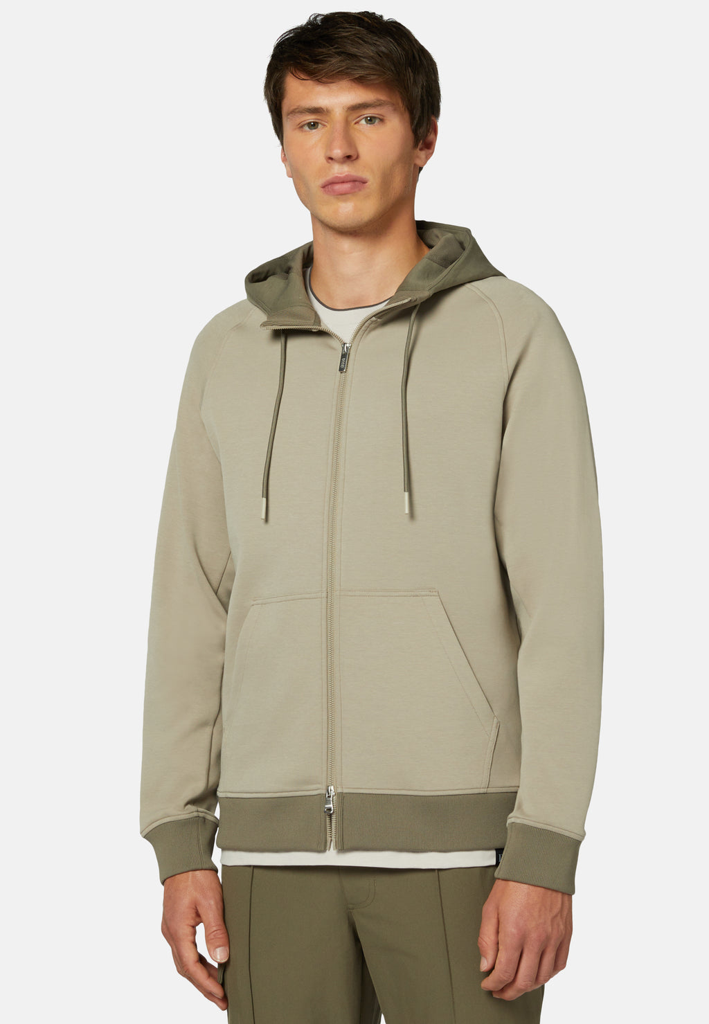 HOODIE BOGGI CAFE VERD ALGODON (23A003301)