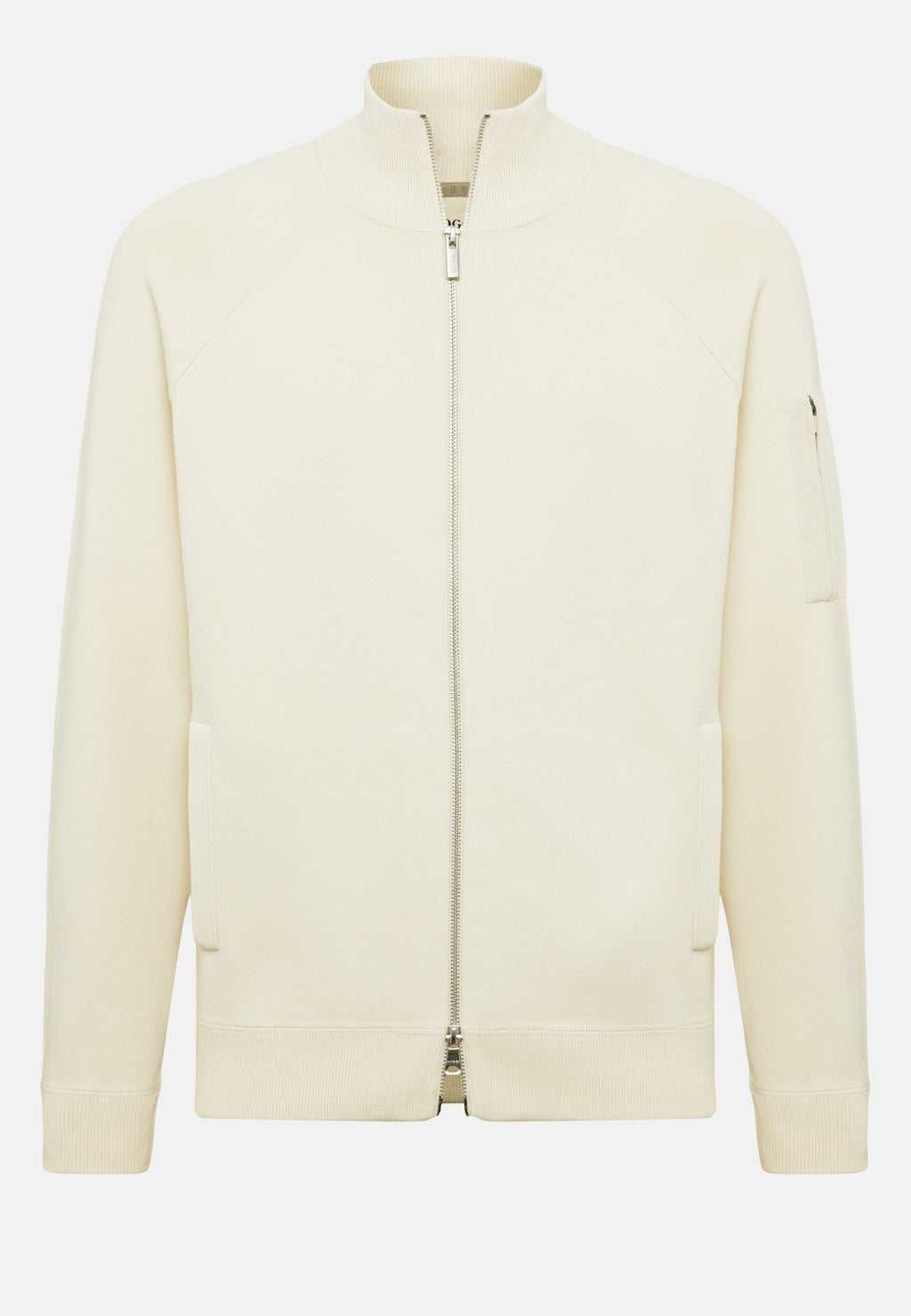 SWETER  BOGGI BEIGE ZIP  ALGODON (23A008302)