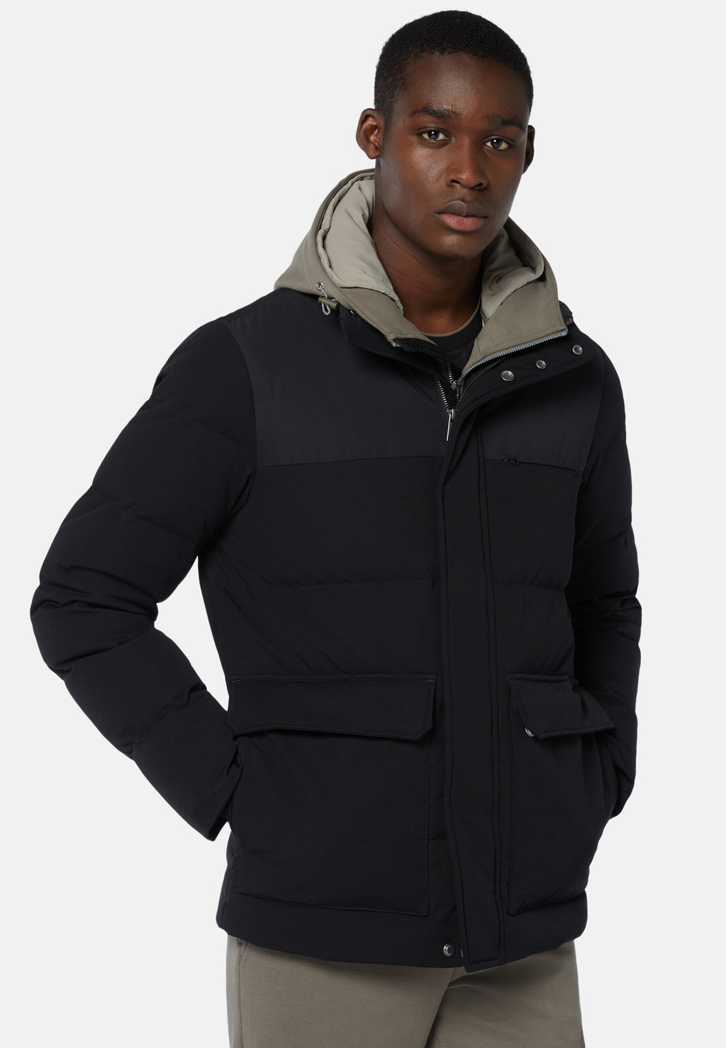 CHAQUETA BOGGI NEGRO NYLON (23A013404)