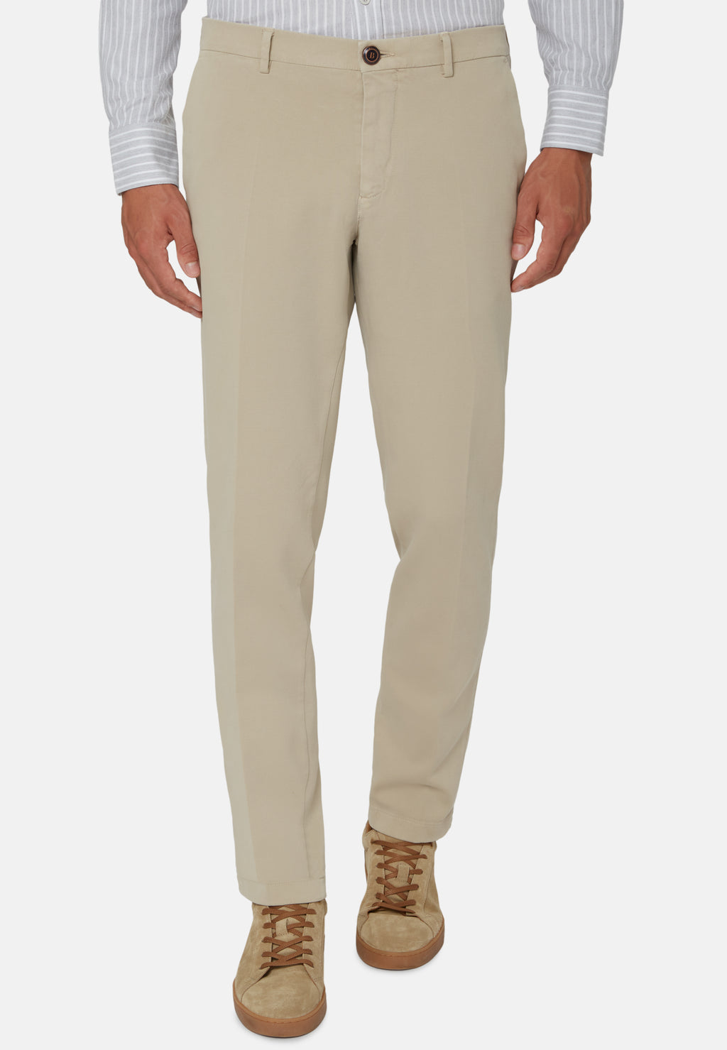 PANTALON BOGGI BEIGE ALGODON  (23A035401)
