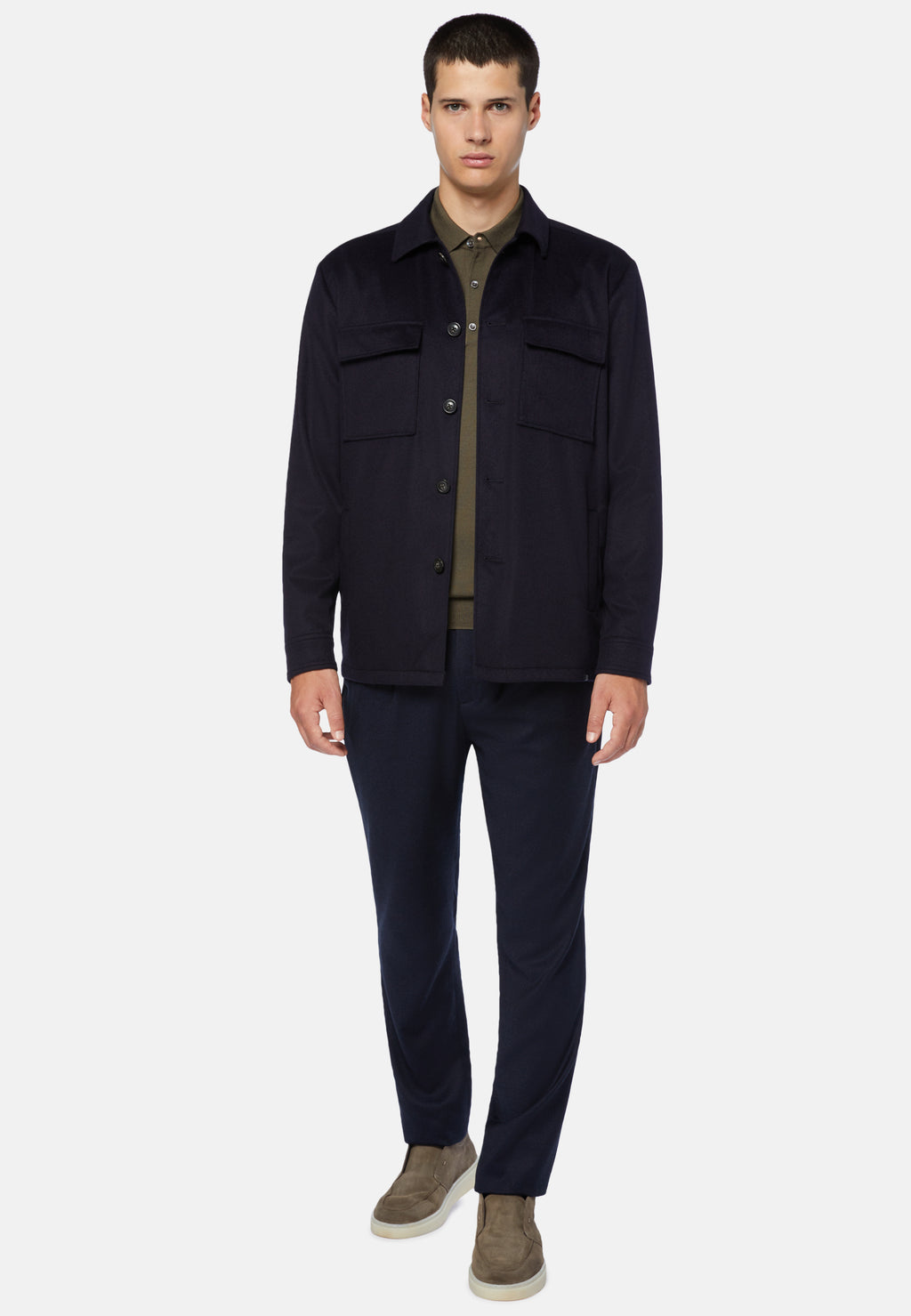 CHAQUETA BOGGI AZUL CASHIMIRE (23A049702)