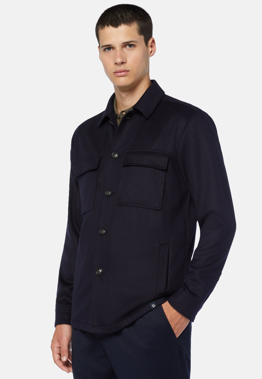 CHAQUETA BOGGI AZUL CASHIMIRE (23A049702)