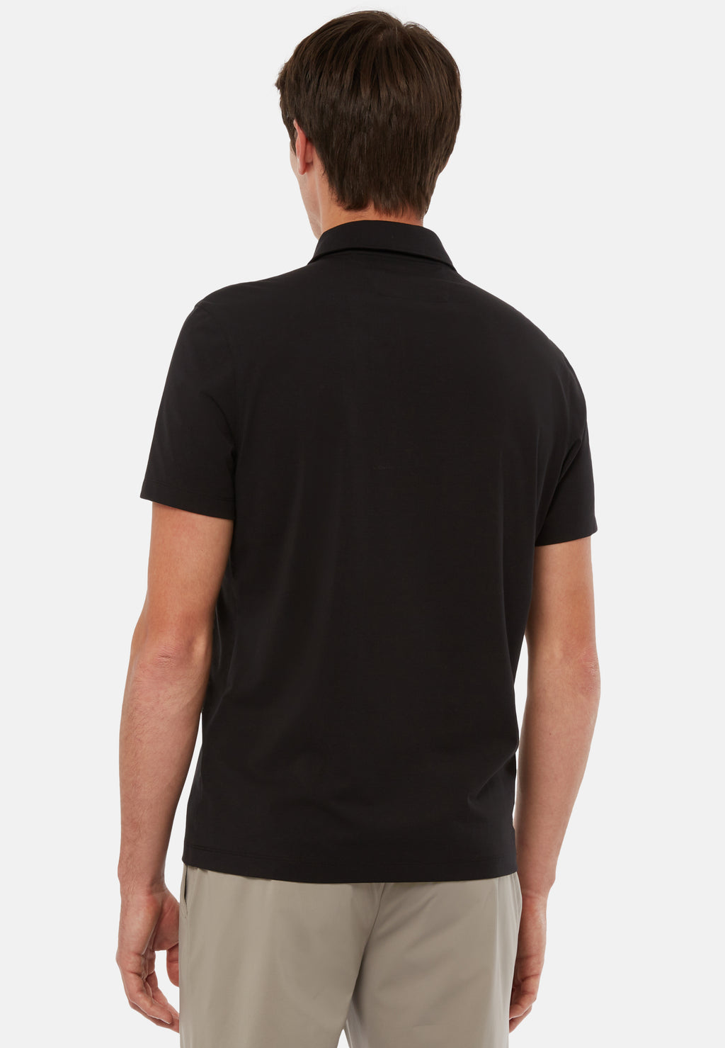 CAMISETA POLO BOGGI NEGRO  ZIP algod (23A054104)