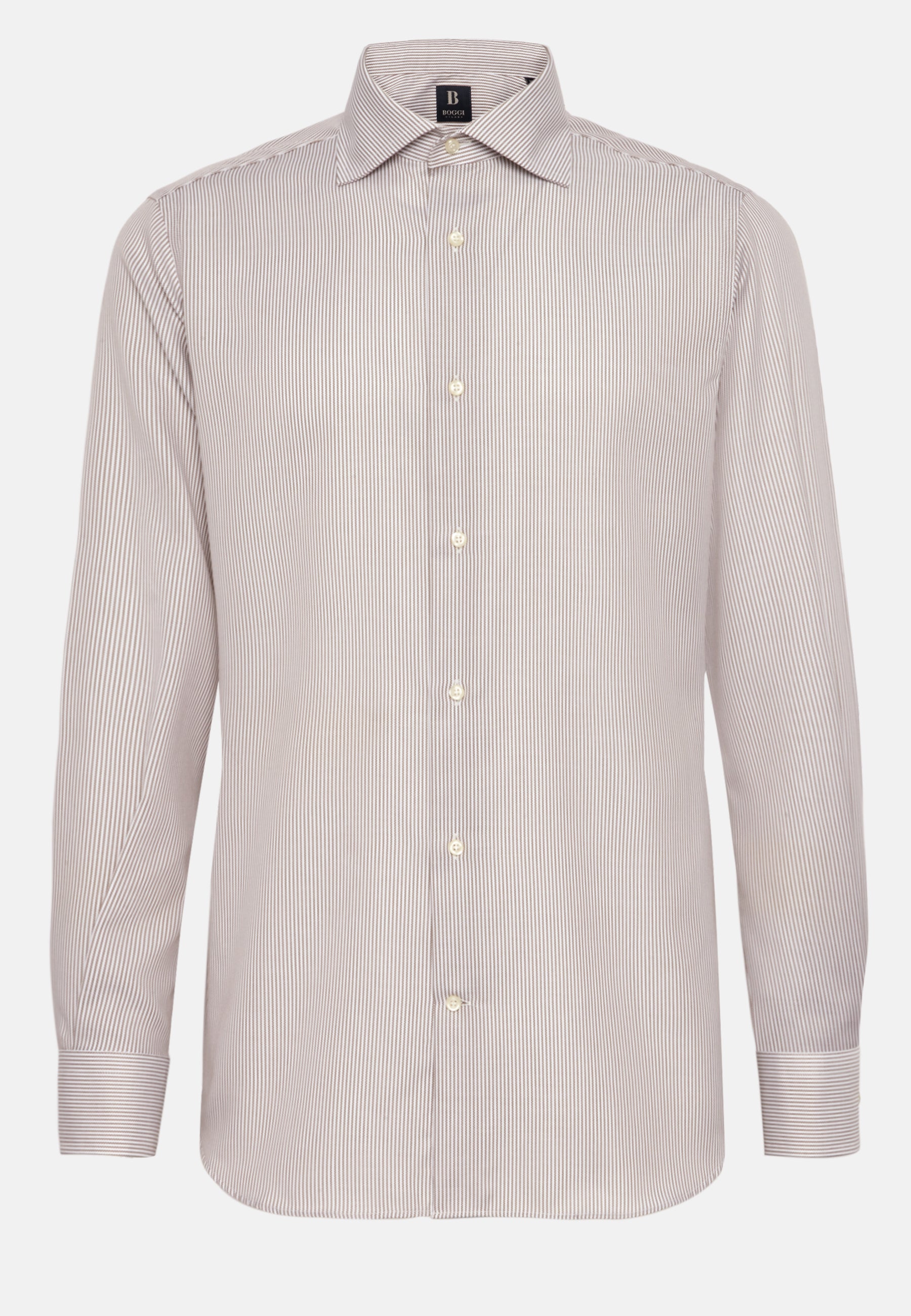 Camisa Café Rayas B.