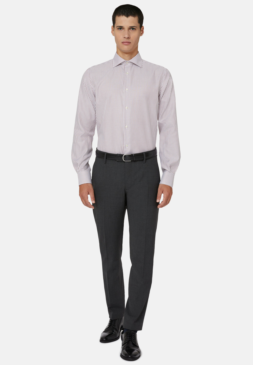 CAMISA SPORT BOGGI CAMISA RYAS CAFE ALGODON (23A070601)
