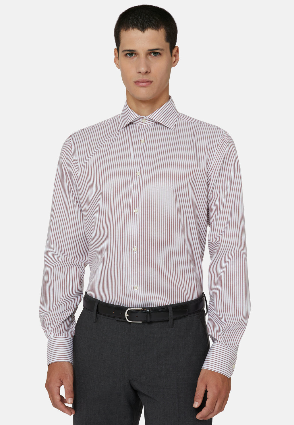 CAMISA SPORT BOGGI CAMISA RYAS CAFE ALGODON (23A070601)
