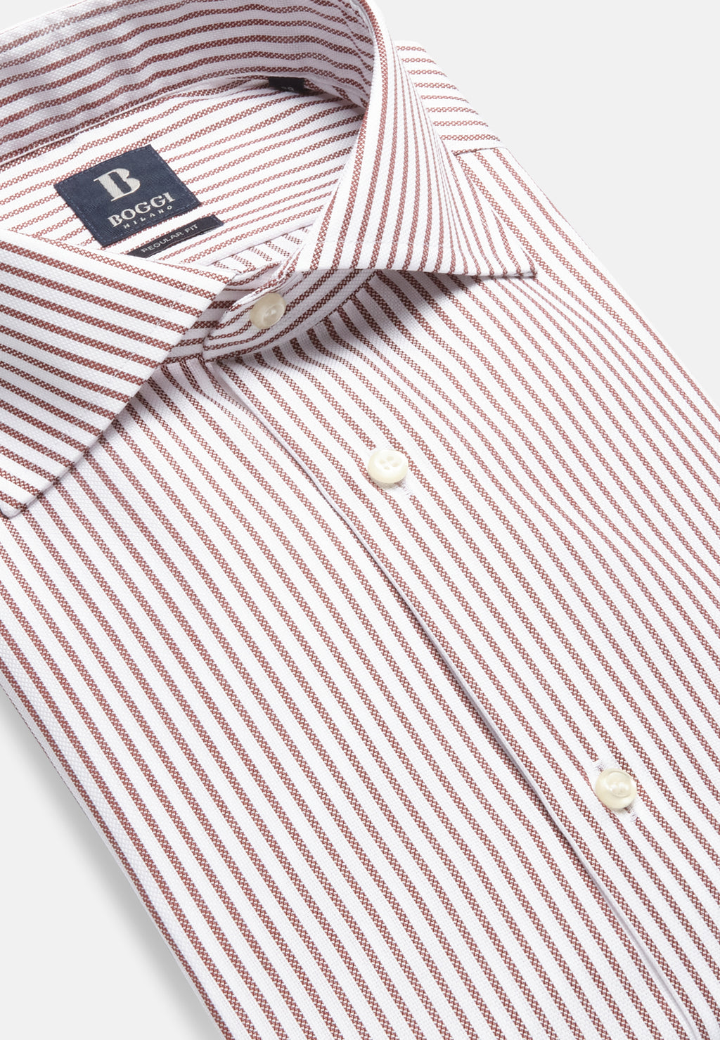 CAMISA SPORT BOGGI CAMISA RYAS CAFE ALGODON (23A070601)