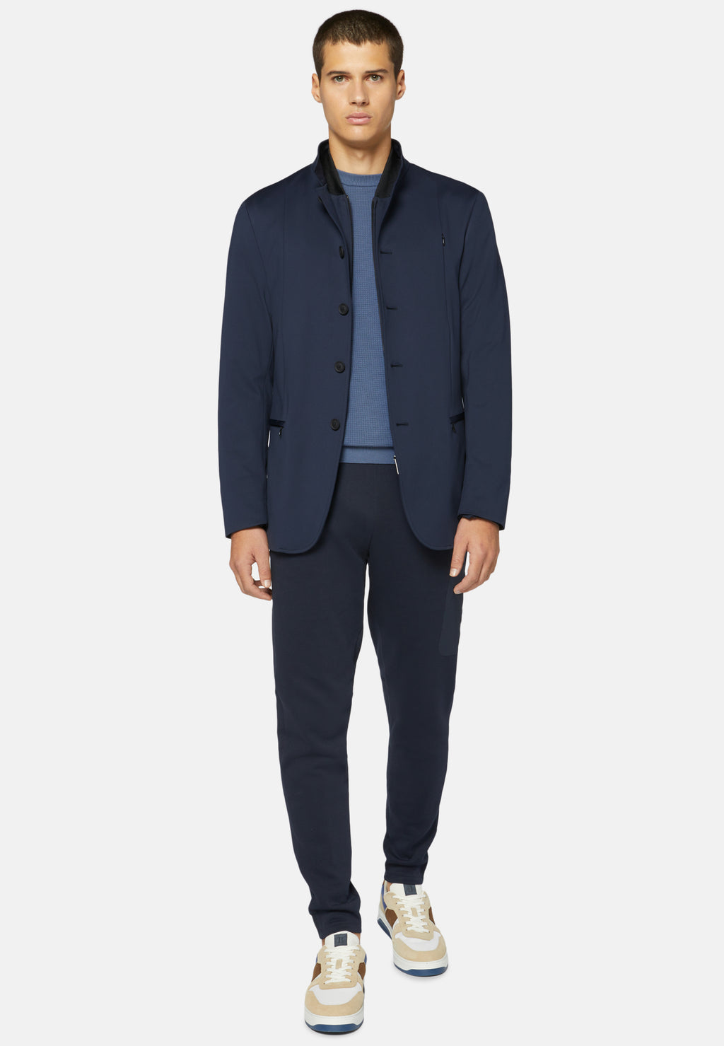 BLAZER BOGGI AZUL POLIESTER + ELAS (P001402)