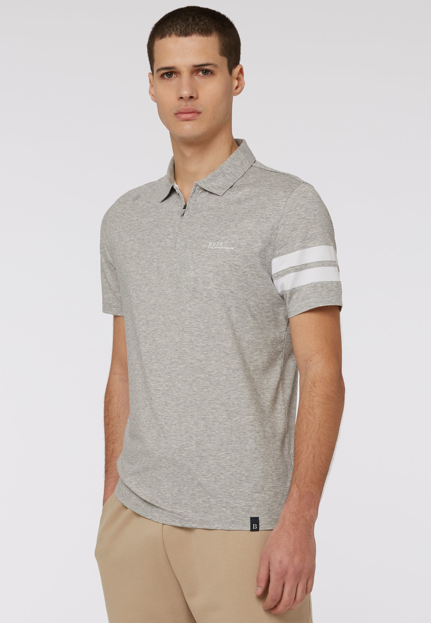 CAMISETA POLO BOGGI GRIS ALG (23P005502)