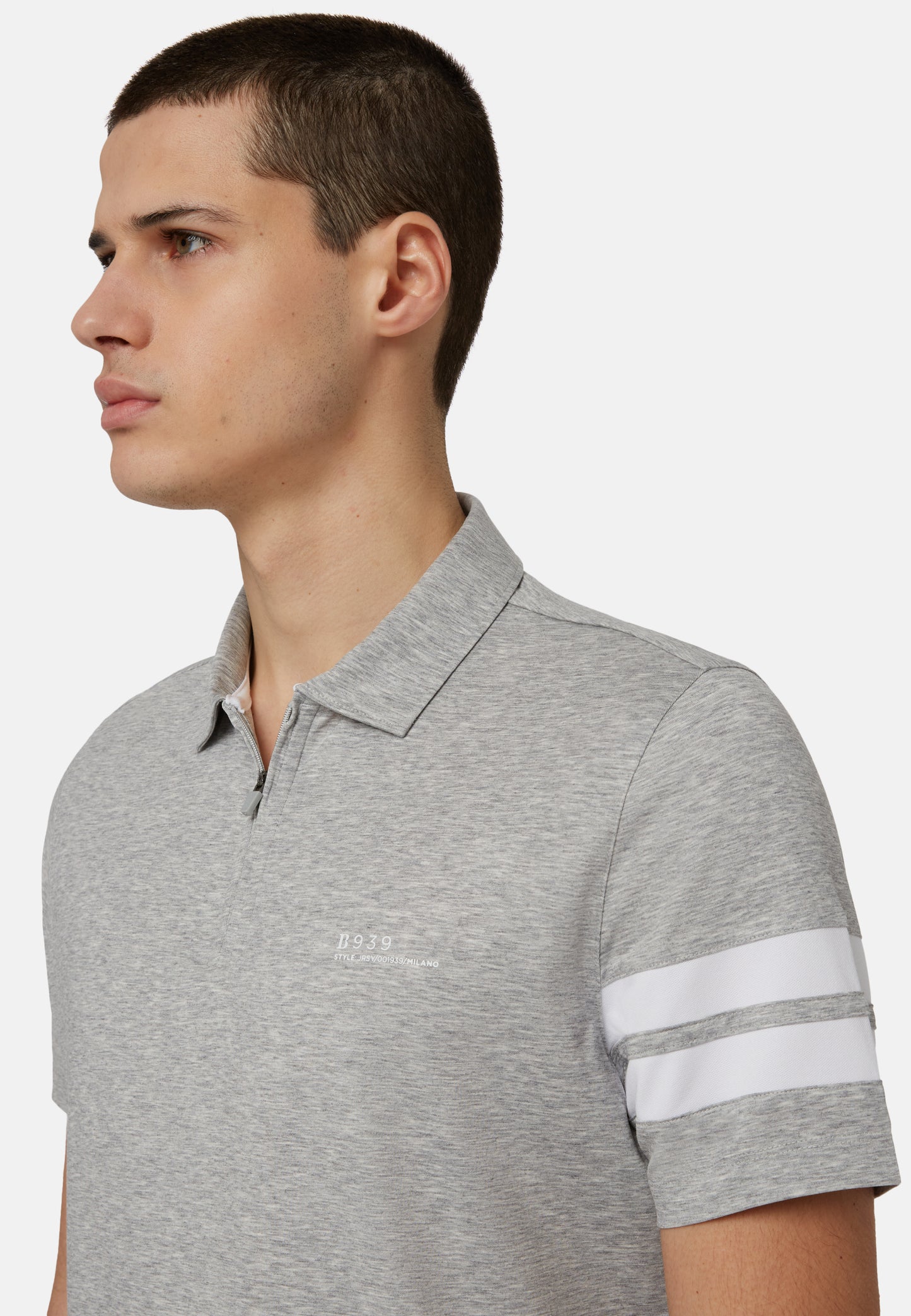 CAMISETA POLO BOGGI GRIS ALG (23P005502)