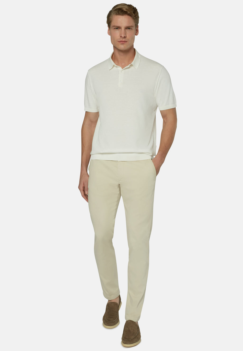 Camiseta Polo Blanca Hombre B.M.