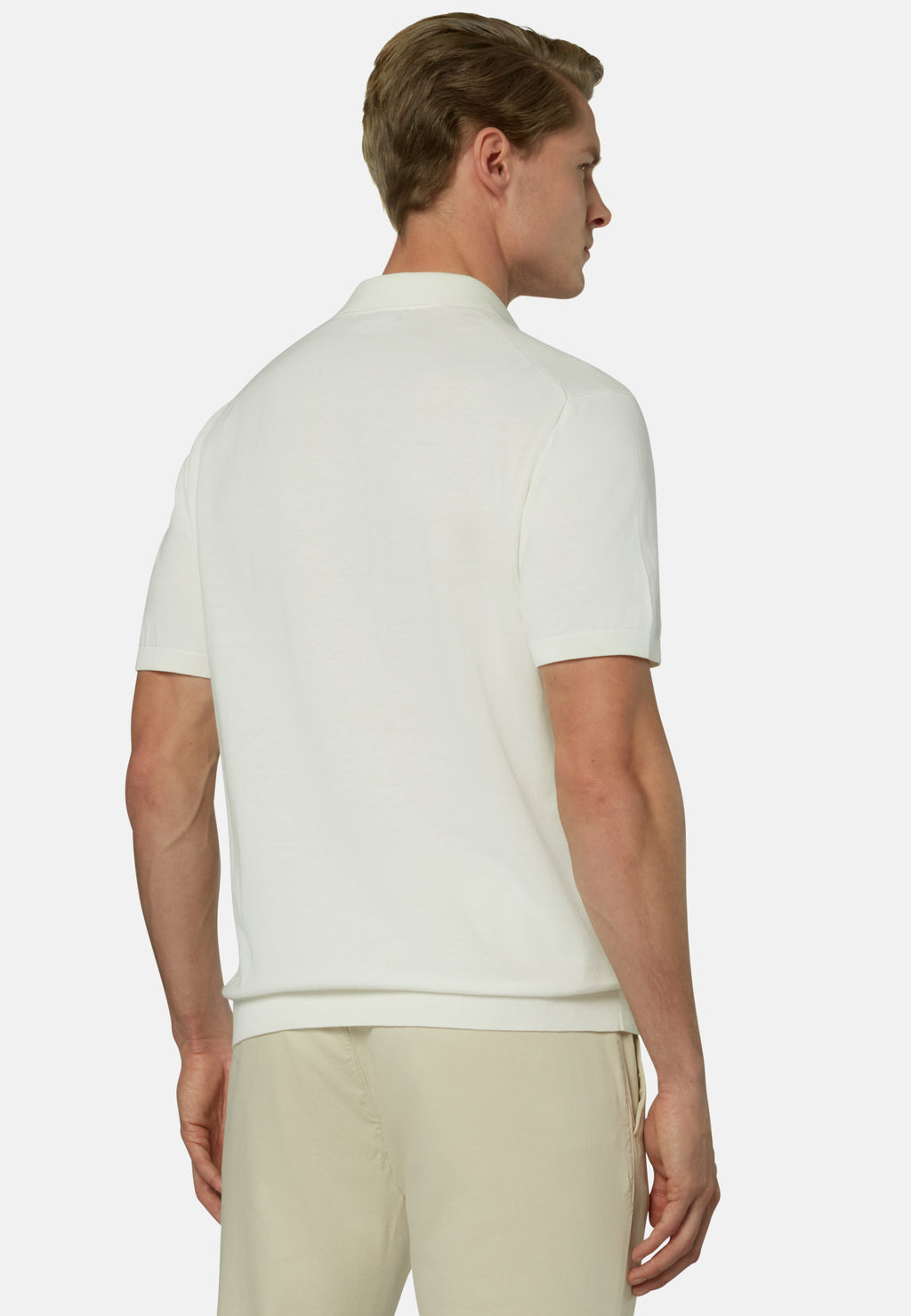 Camiseta Polo Blanca Hombre B.M.
