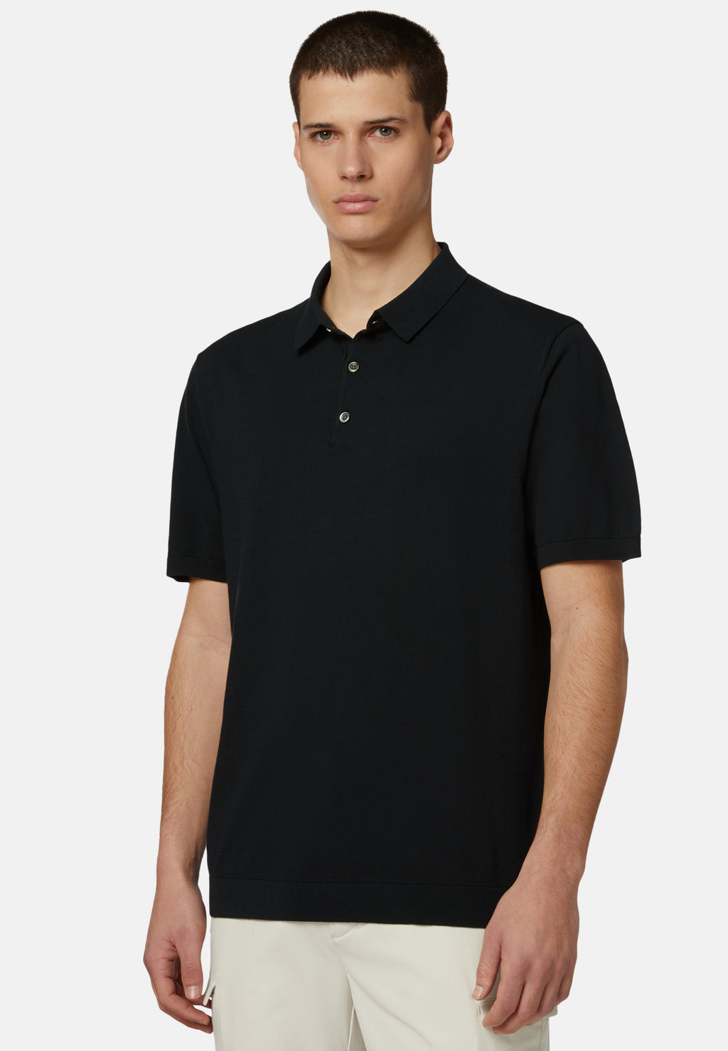 CAMISETA POLO BOGGI NEGRO ALGODON (23P010503)