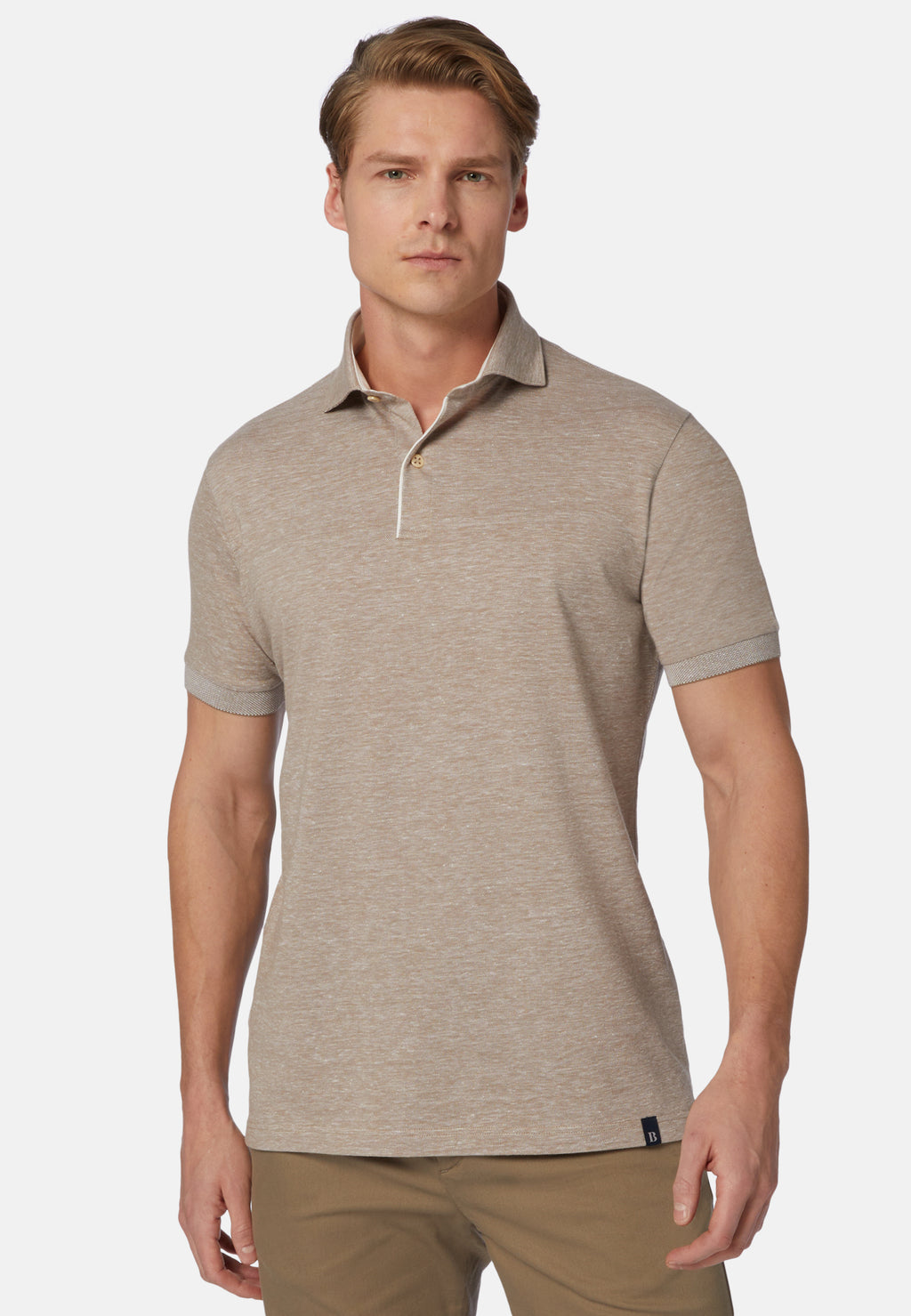 CAMISETA POLO BOGGI CAFE ALG + LINO (P032103)