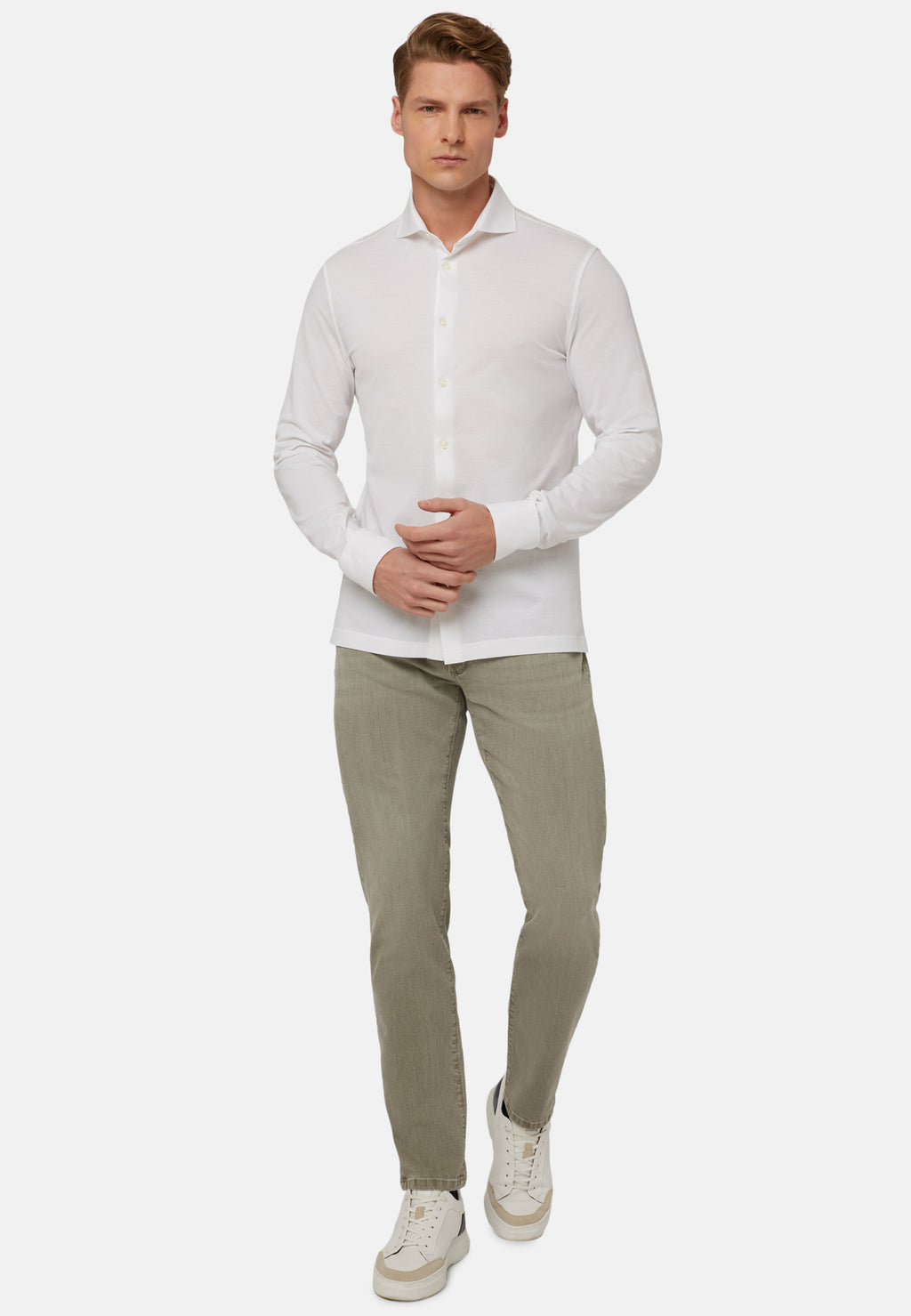 CAMISA BOGGI BLANCO ALGODON (P048101)
