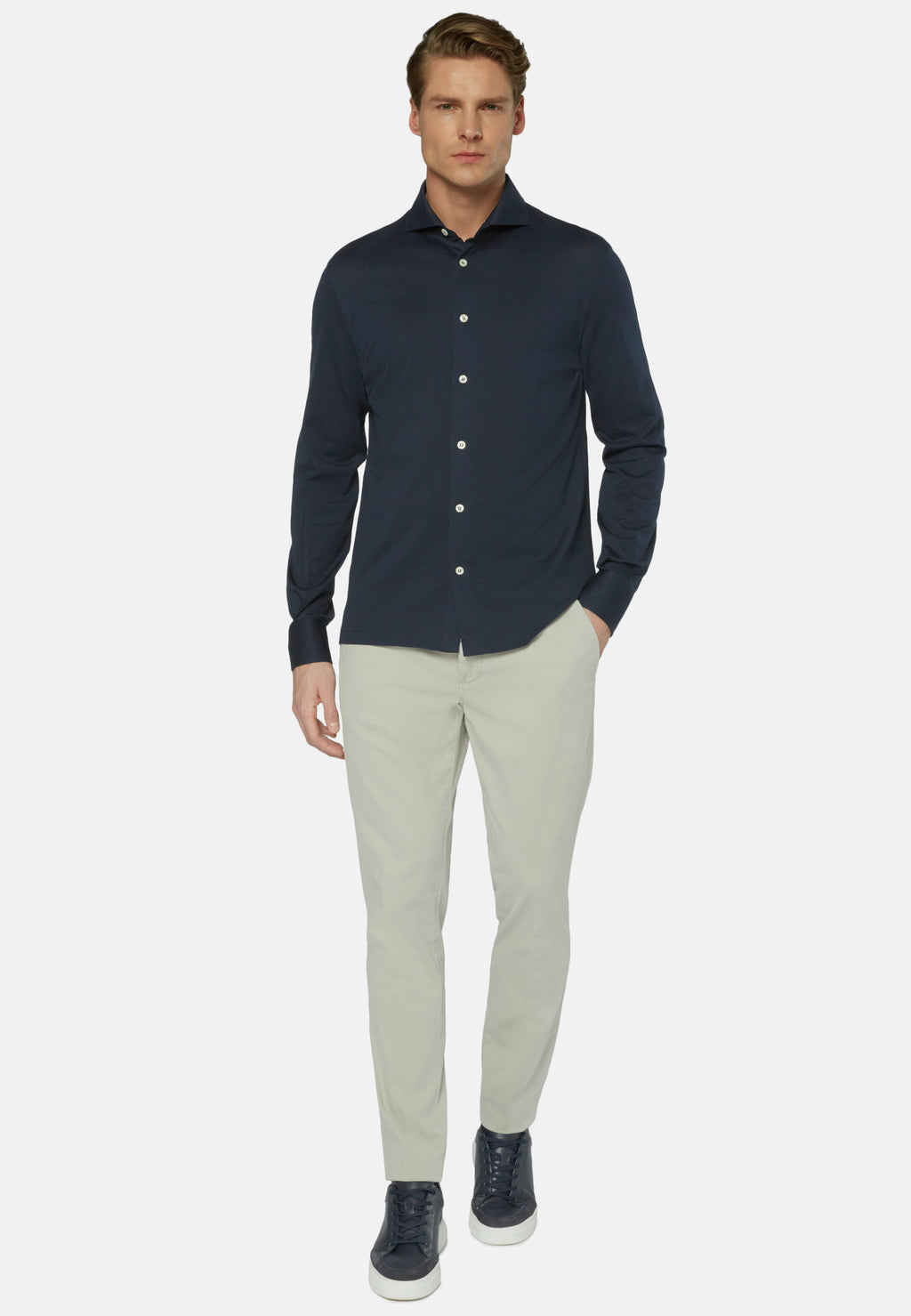 CAMISA BOGGI AZULALGODON (P048102)