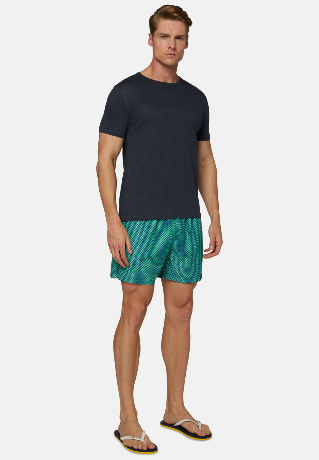 CAMISETA-TSHIRT BOGGI AZUL LINO + ELAS (P051601)