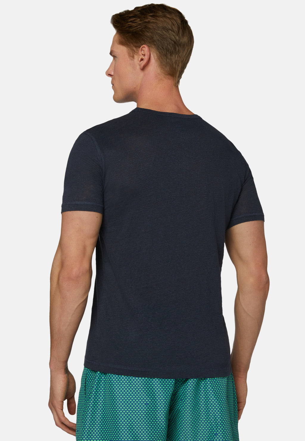 CAMISETA-TSHIRT BOGGI AZUL LINO + ELAS (P051601)