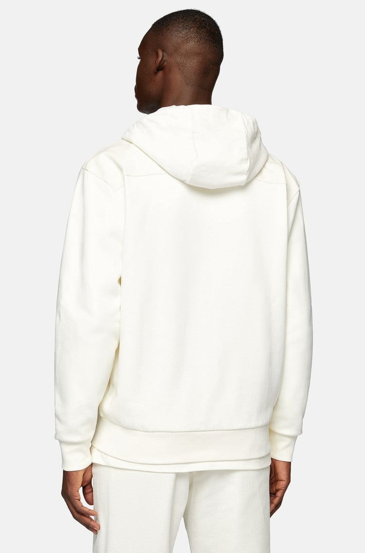 Chaqueta Blanca con Cremallera Completa en Algodón B.