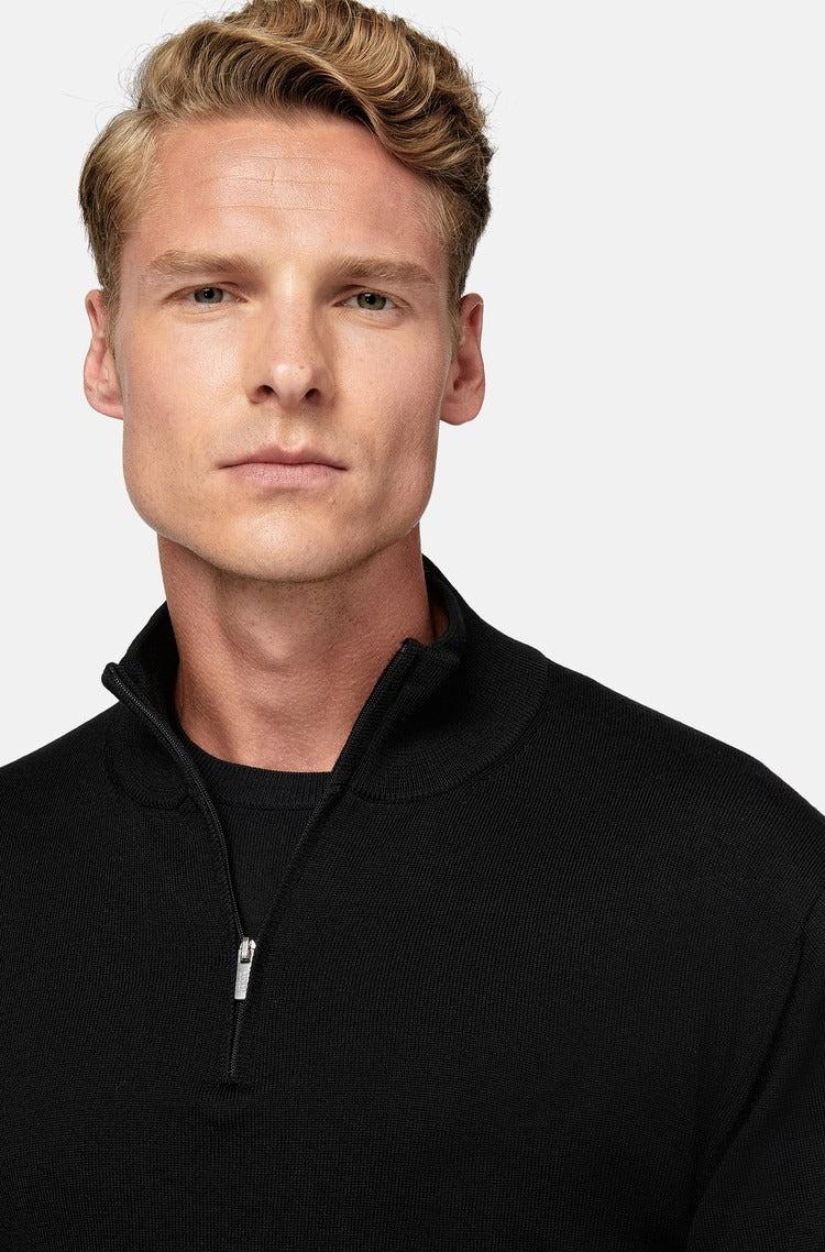 Sweater Halfzip Negro B.