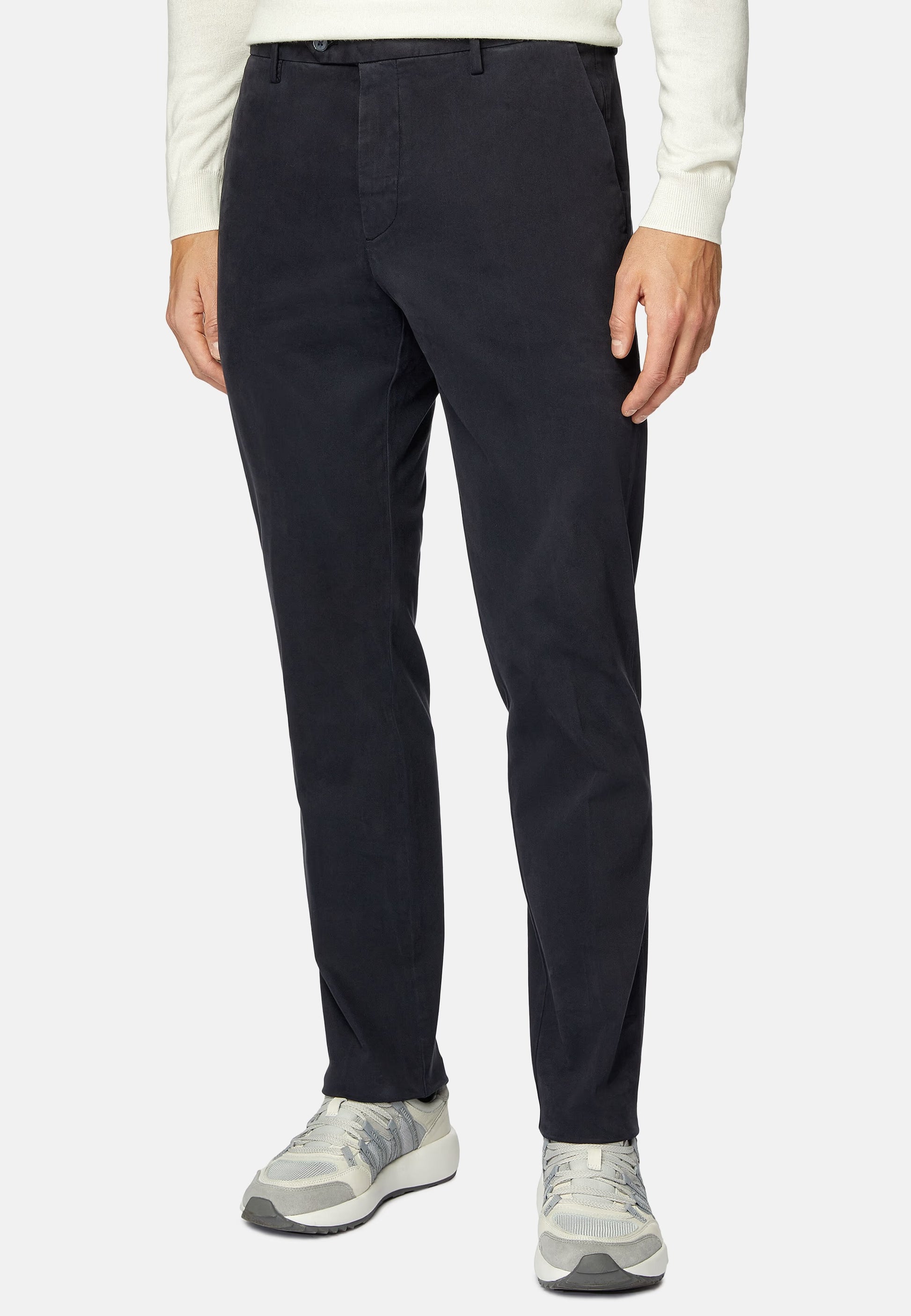 Pantalón Azul Oscuro en Algodón con Elastano B.