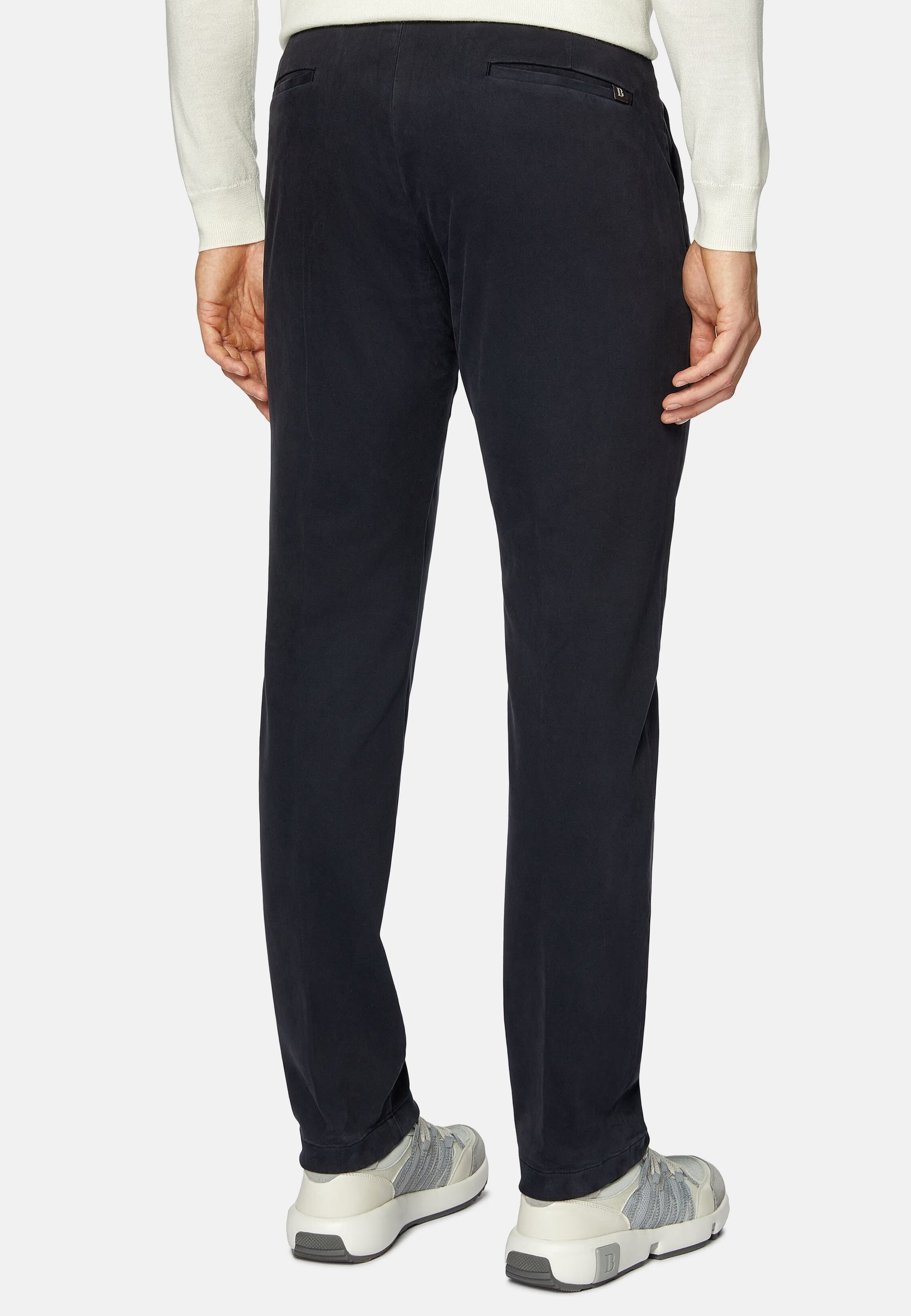 Pantalón Azul Oscuro en Algodón con Elastano B.