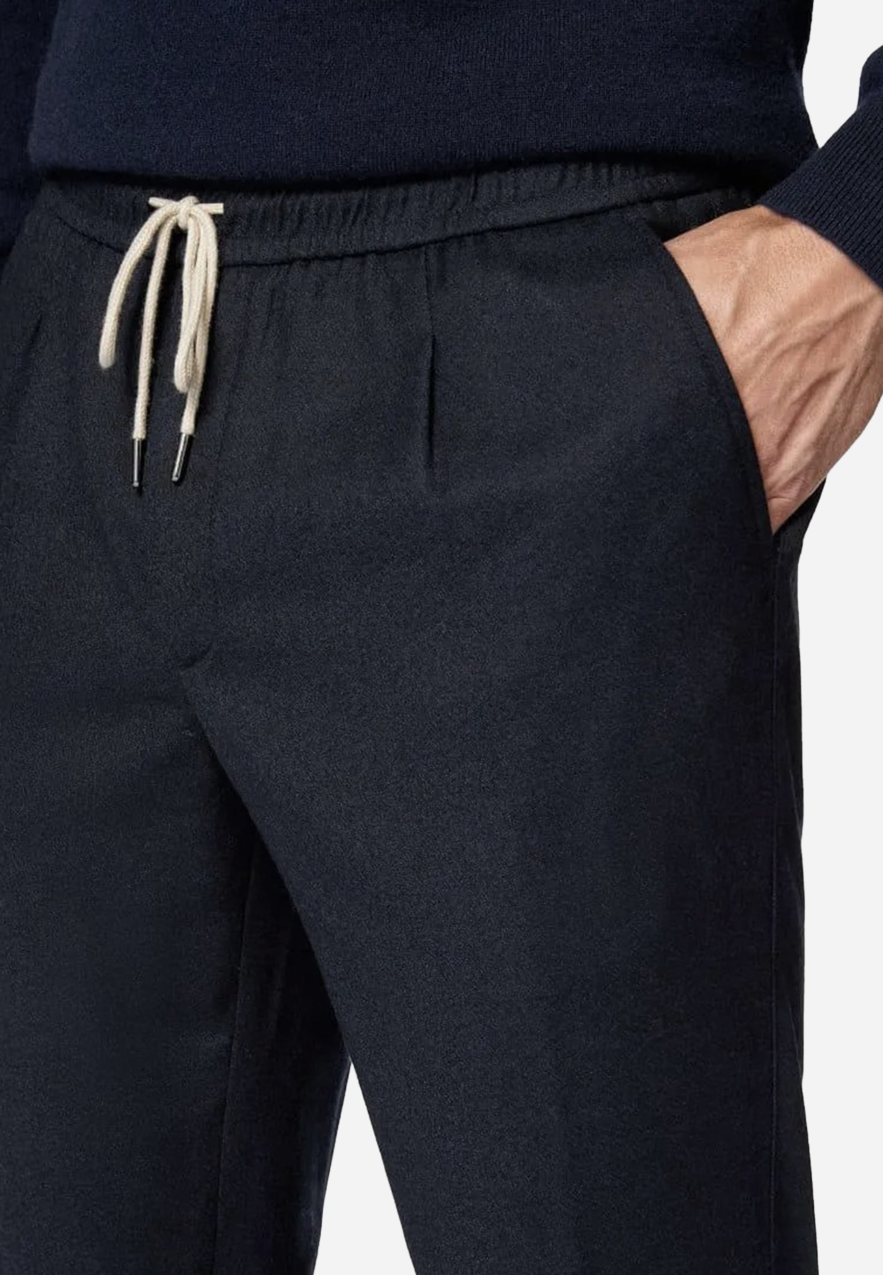 Pantalón Azul Lana Hombre Boggi M.