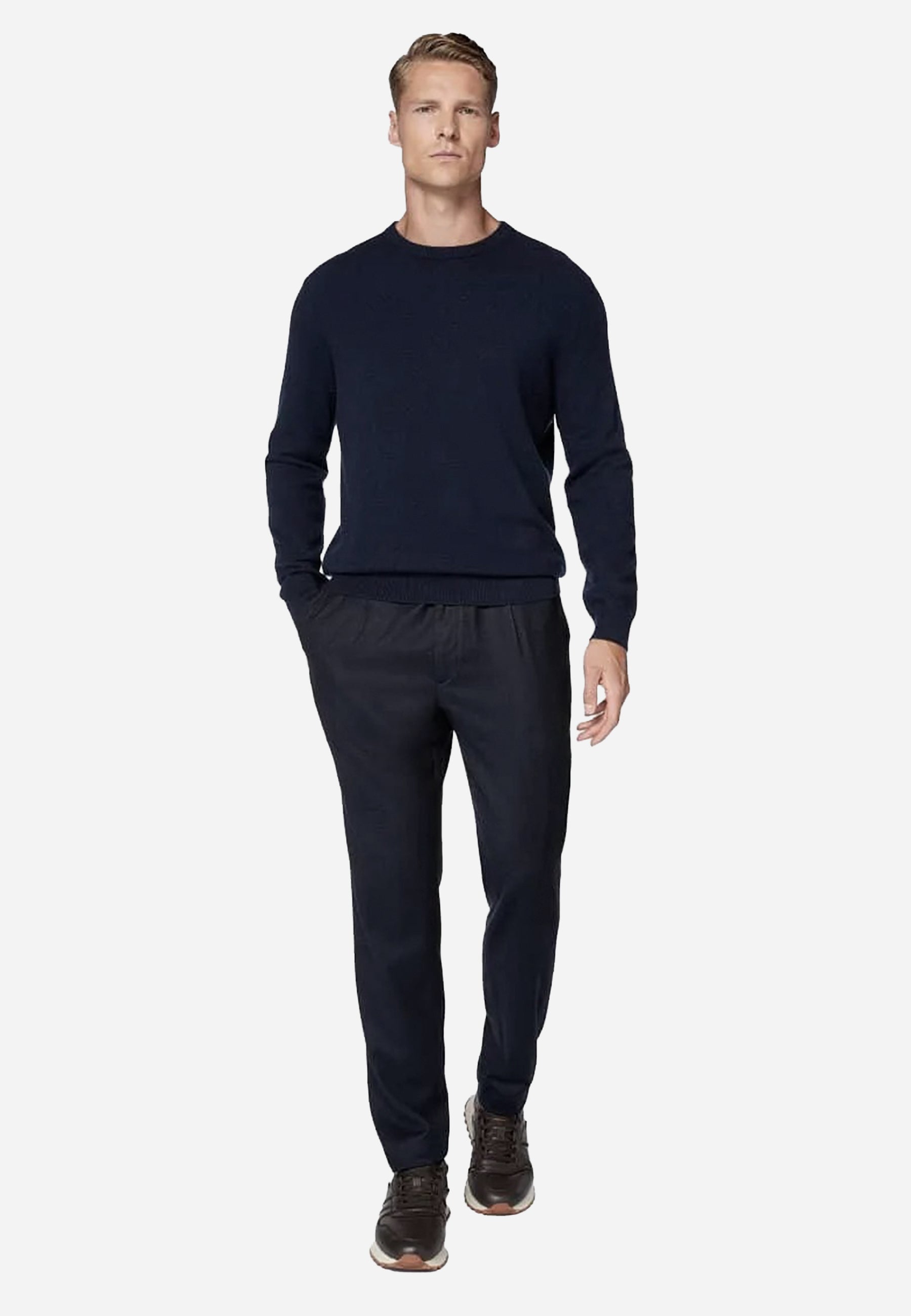 Pantalón Azul Lana Hombre Boggi M.