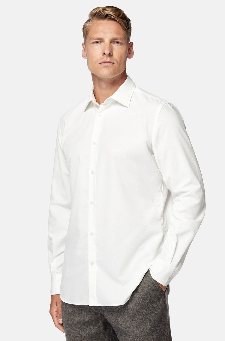 Camisa Sport Marfil en Poliéster/Algodón B.