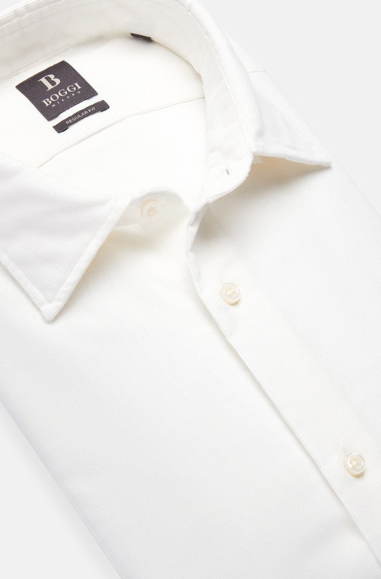 Camisa Sport Marfil en Poliéster/Algodón B.