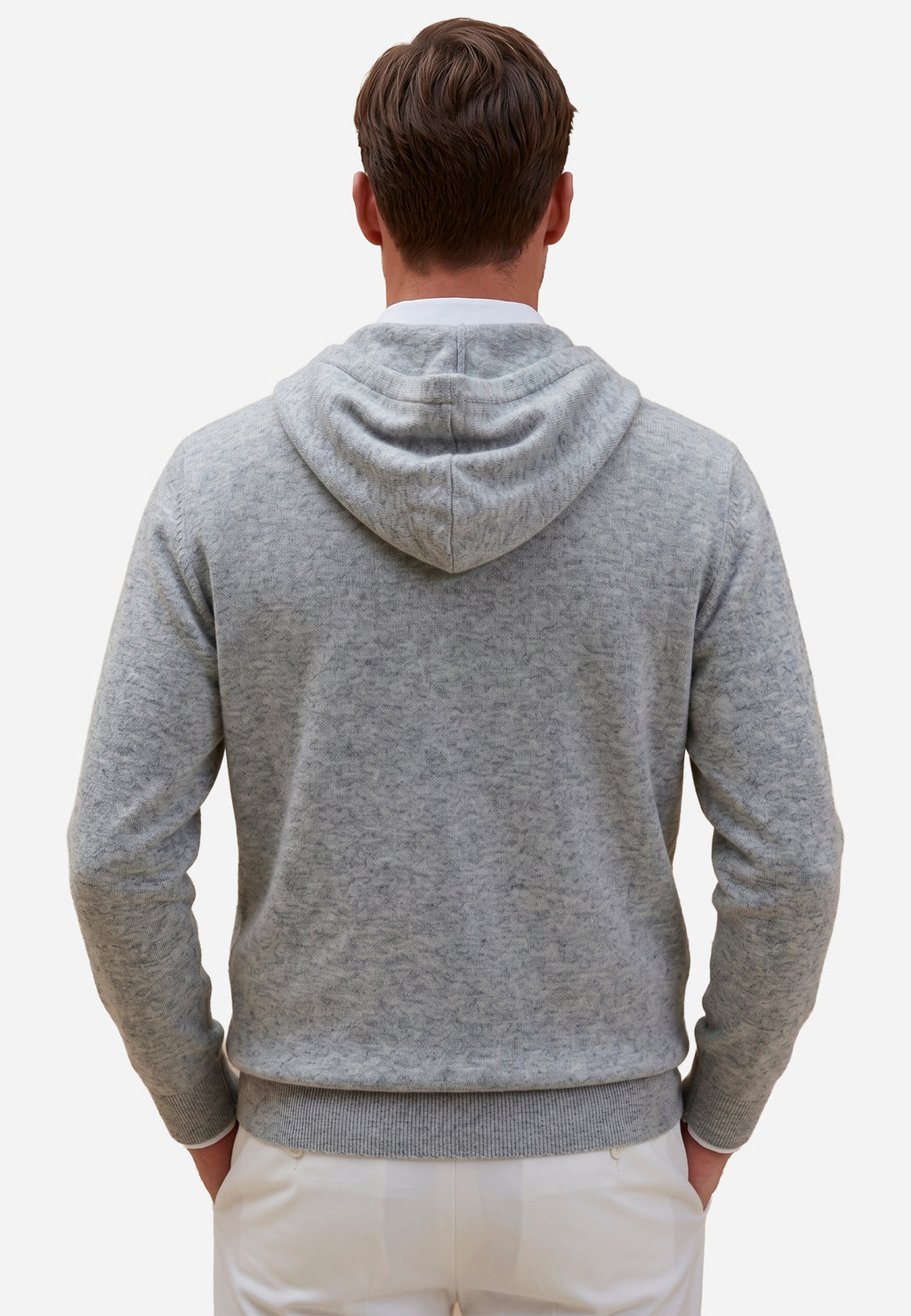 Sweater Hoddie Gris Hombre B.M.