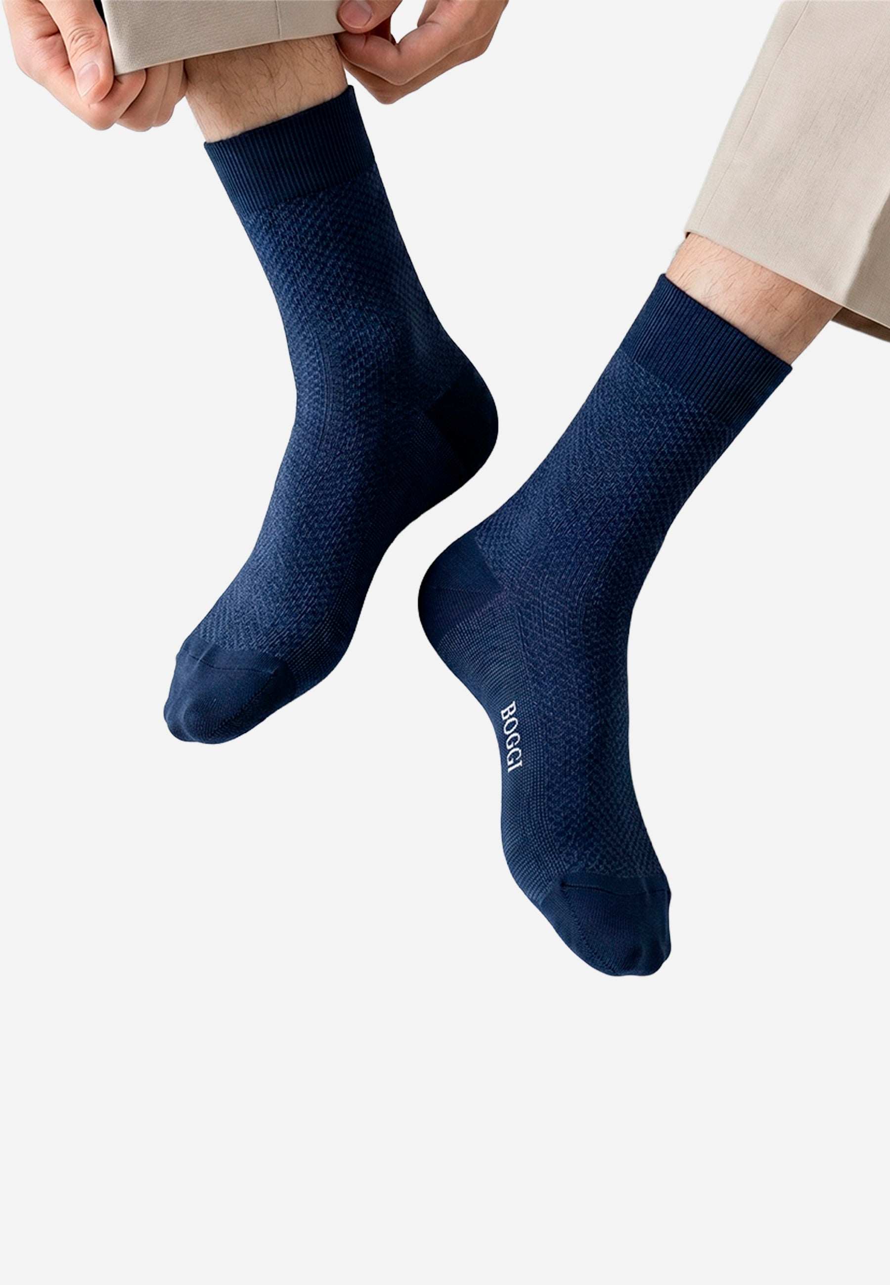 Medias Azul Hombre B.M.