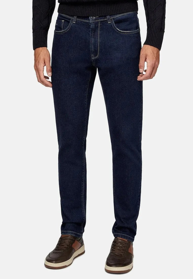 Jeans Clasic Color Azul Marino B.