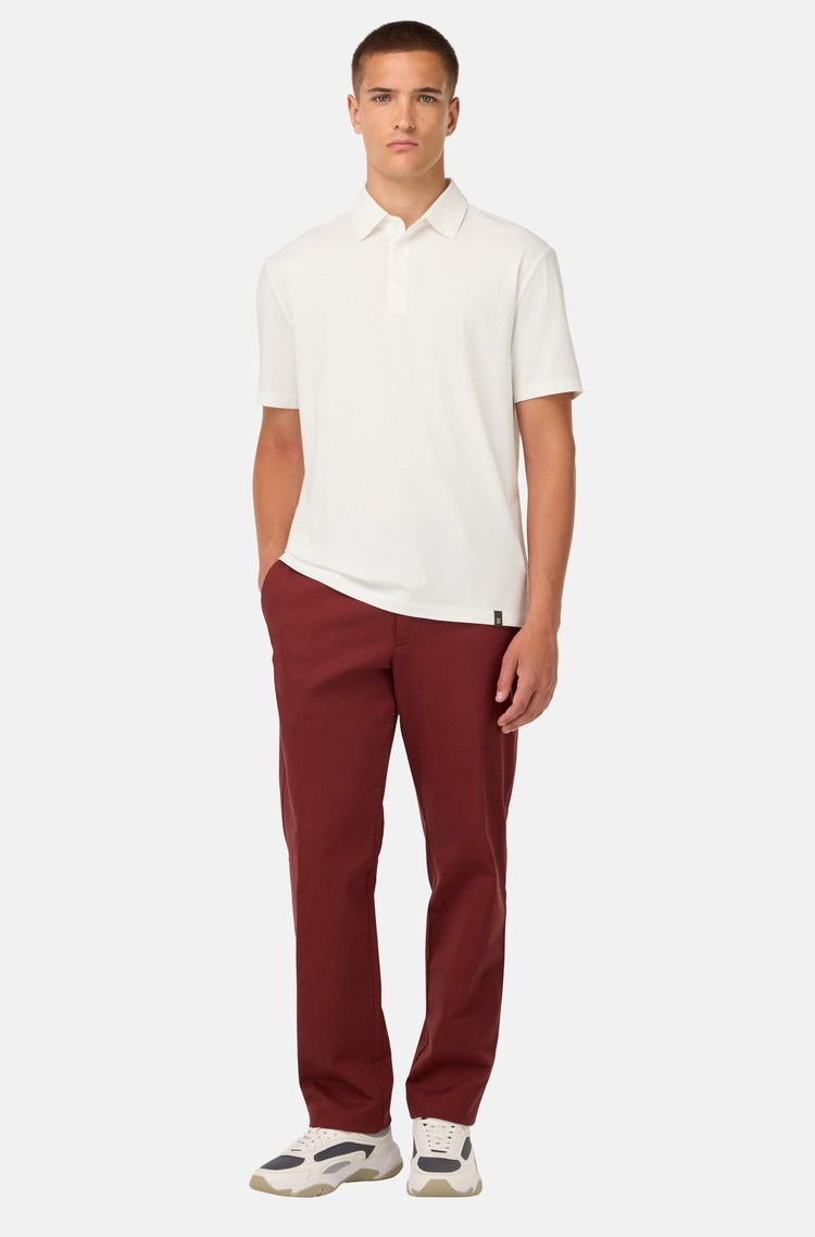Camiseta Polo Blanca en Algodón/Elastano B.