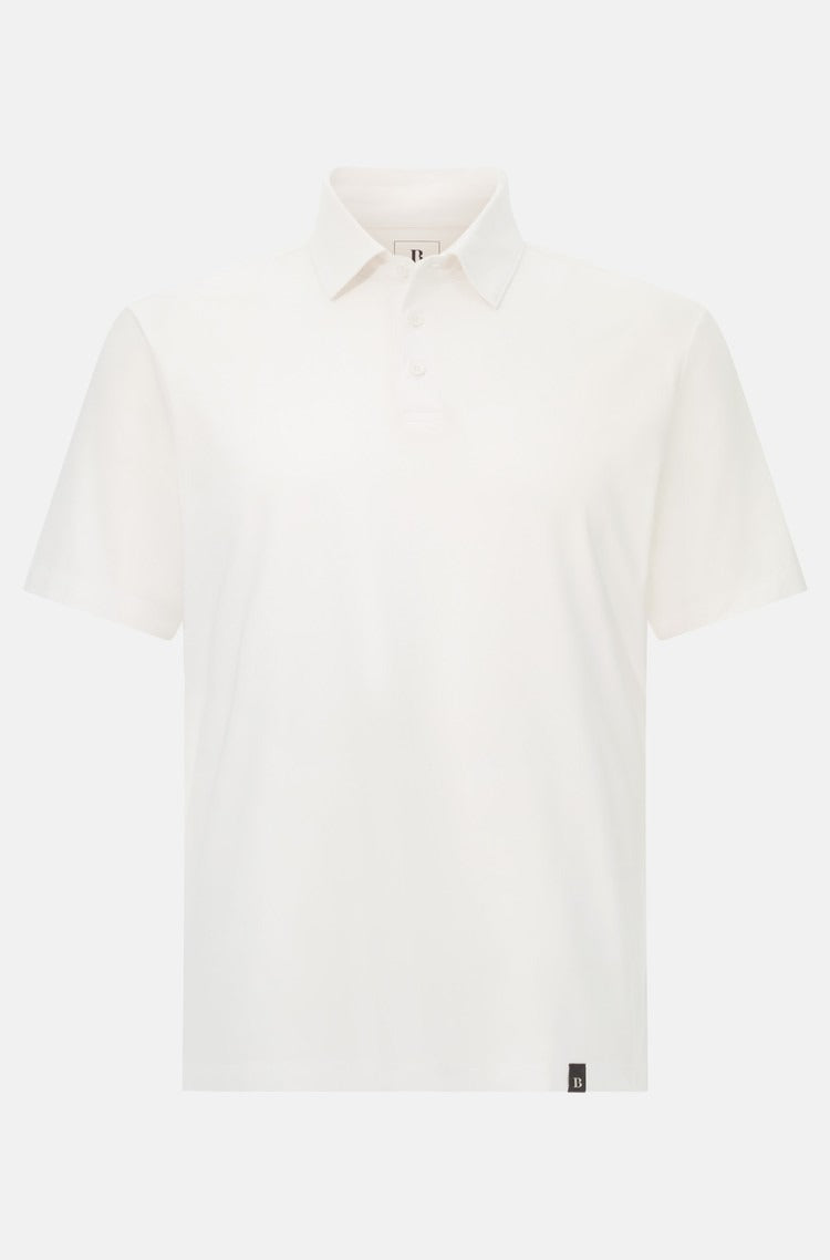 Camiseta Polo Blanca en Algodón/Elastano B.