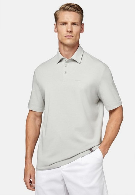Camiseta Polo Gris en Algodón/Elastano B.