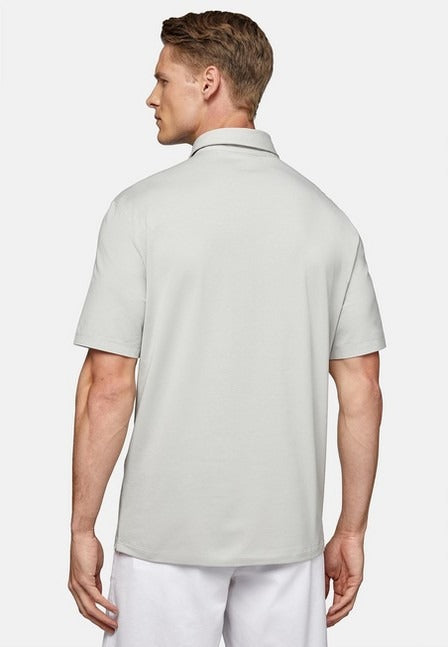 Camiseta Polo Gris en Algodón/Elastano B.