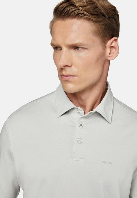 Camiseta Polo Gris en Algodón/Elastano B.