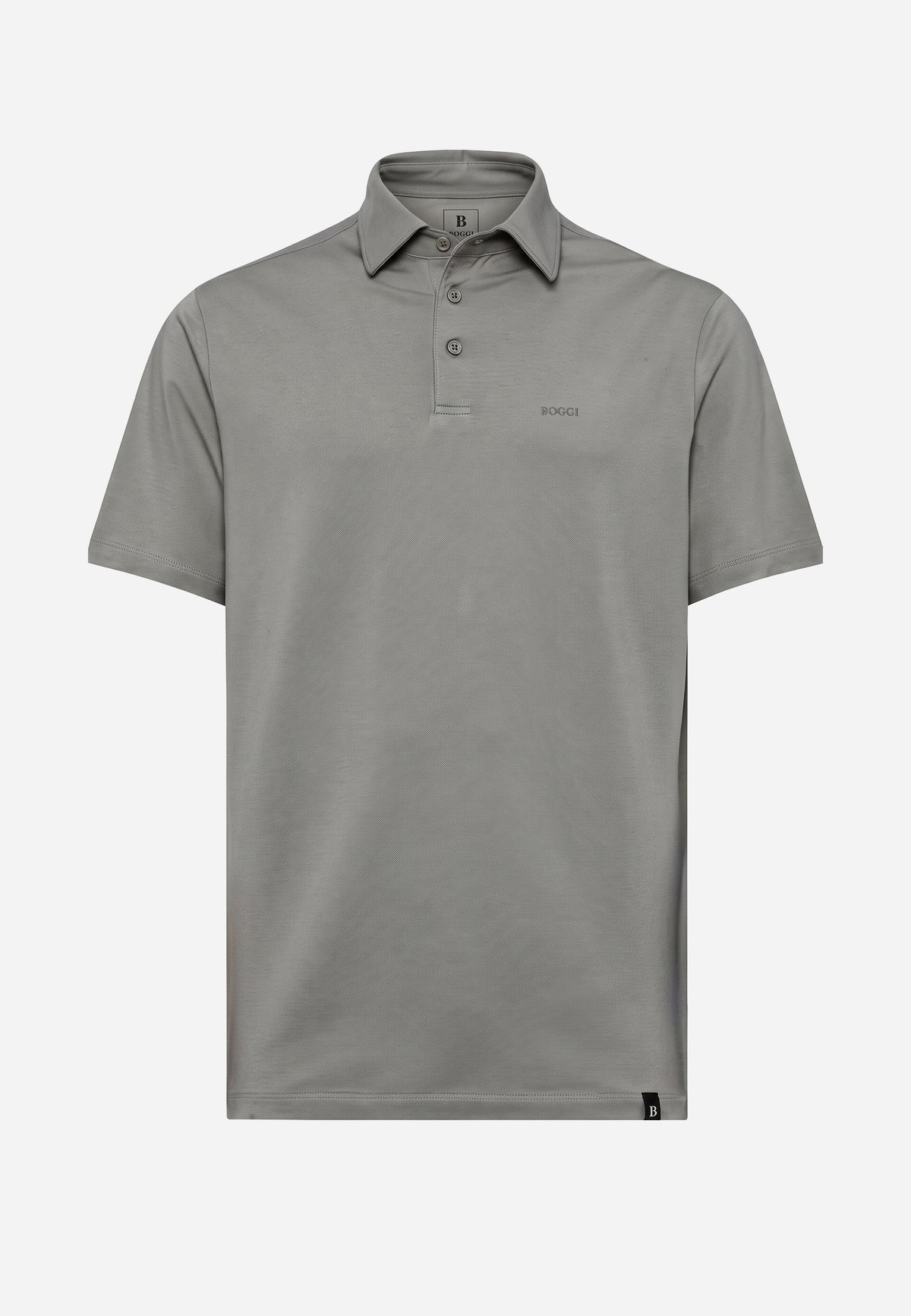 Polo Gris De Punto Suave BM.