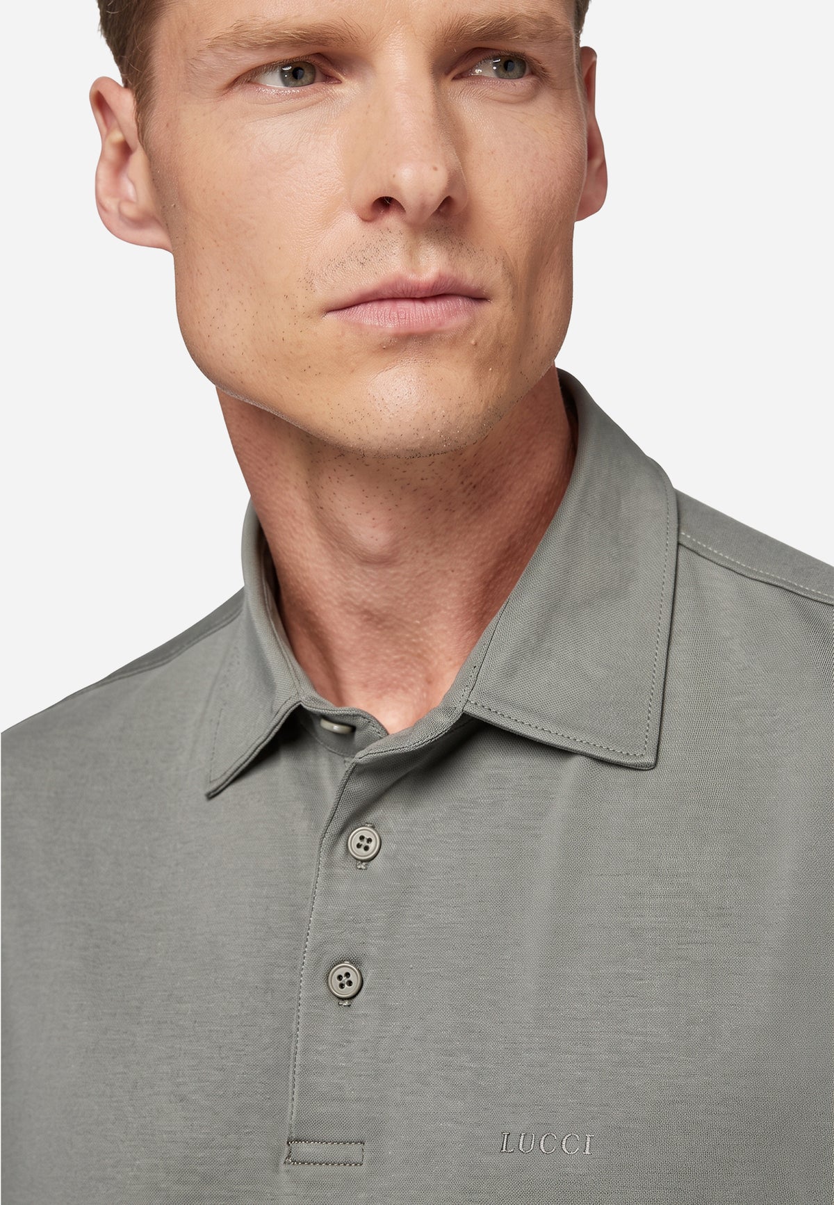 Polo Gris De Punto Suave BM.