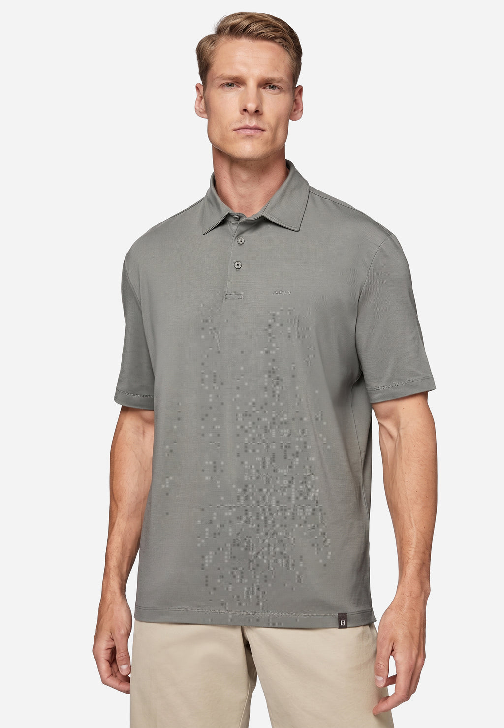 Polo Gris De Punto Suave BM.