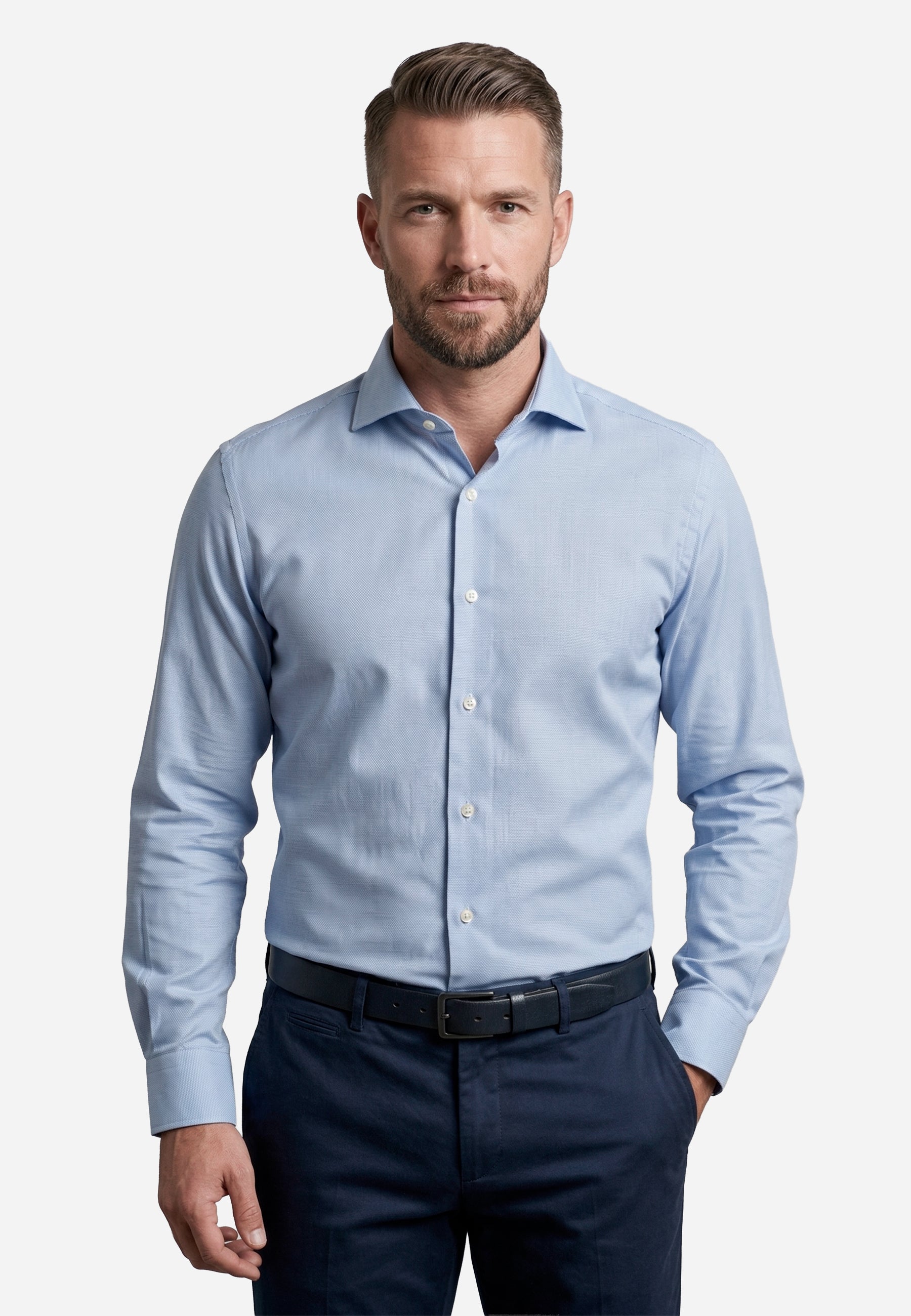 Camisa Icona Azul Hombre B.M.