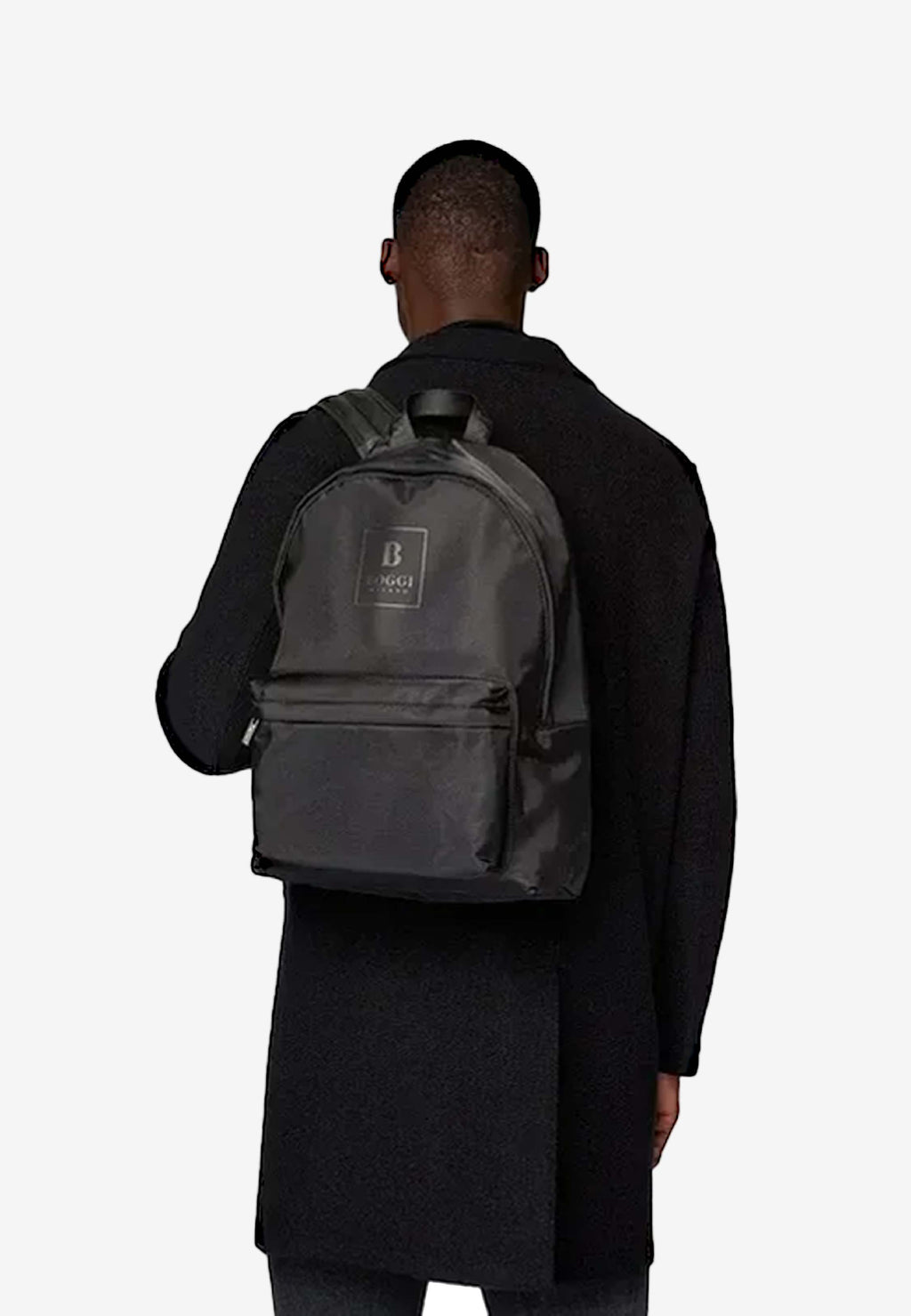 Backpack Negro en Nylon y Poliuretano B.