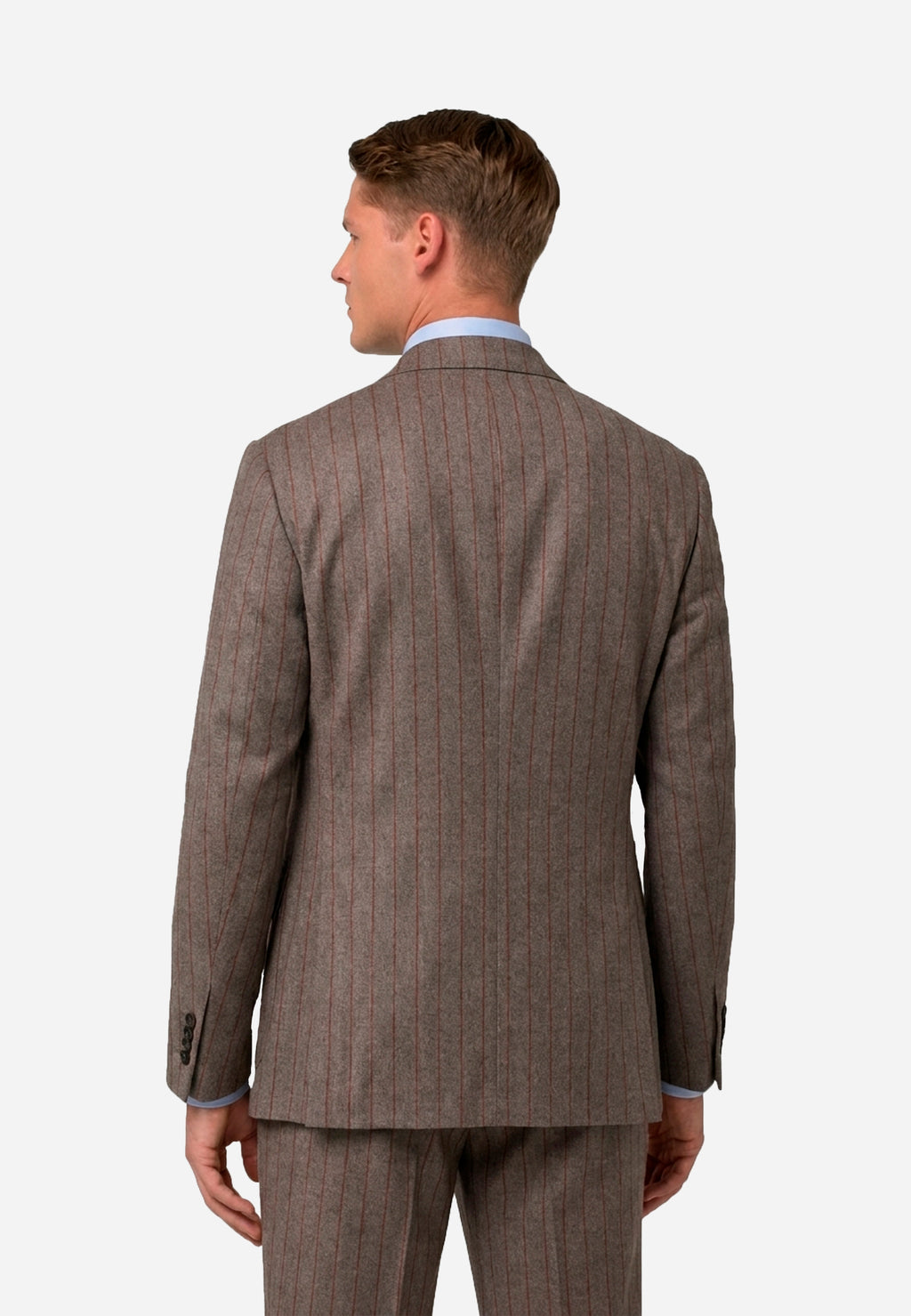 Traje Marrón A Rayas BM.