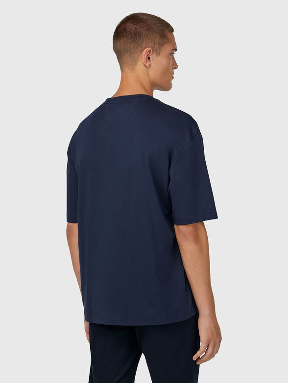 Camiseta-Tshirt Azul Marino Básica B.M.