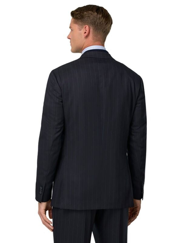 Traje Azul Marino Con Raya Diplomática B.M.