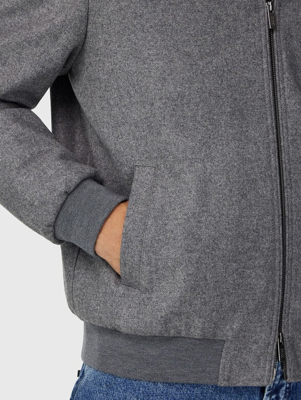 Chaqueta Bomber Gris B.M.